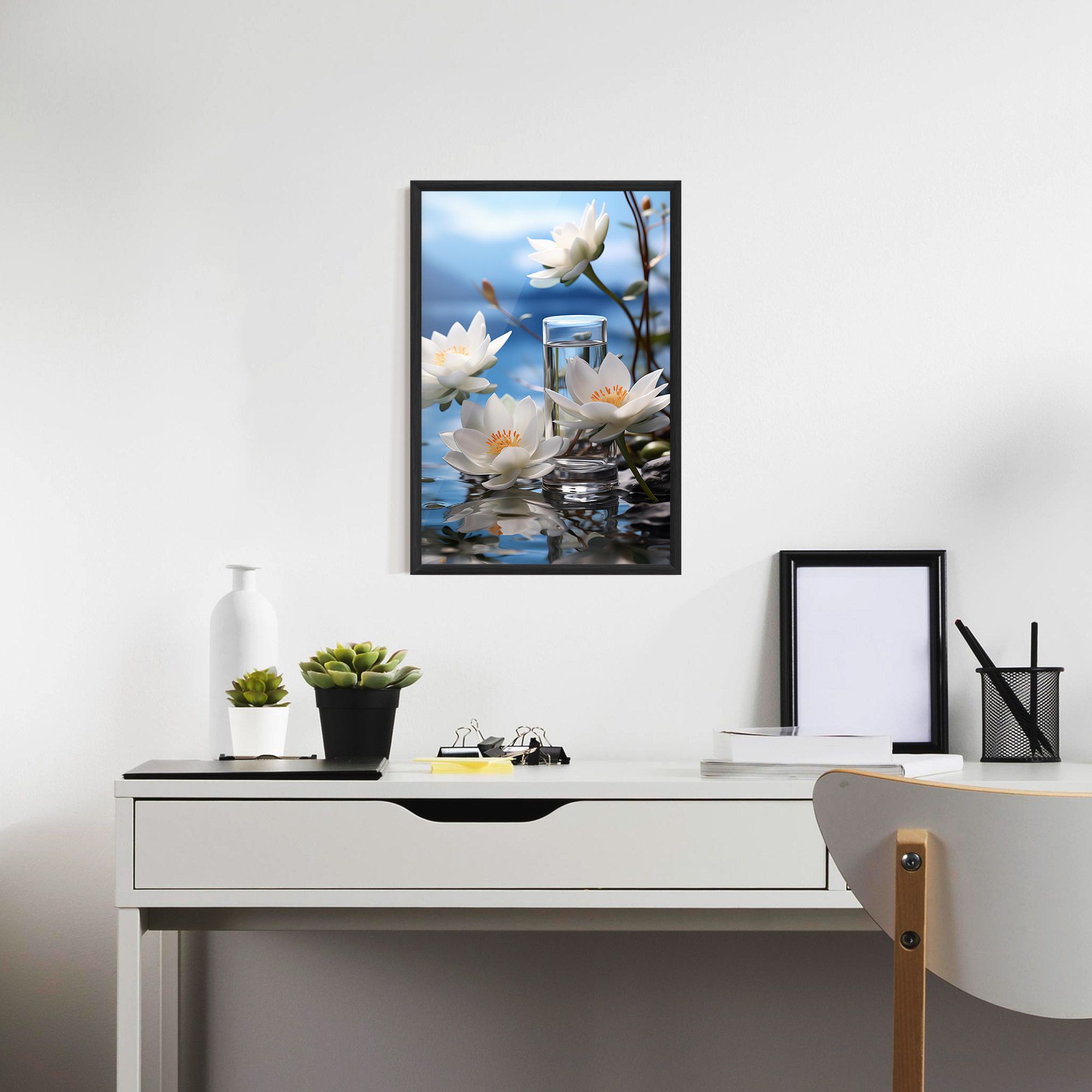 Flower Water Glass mockup 7