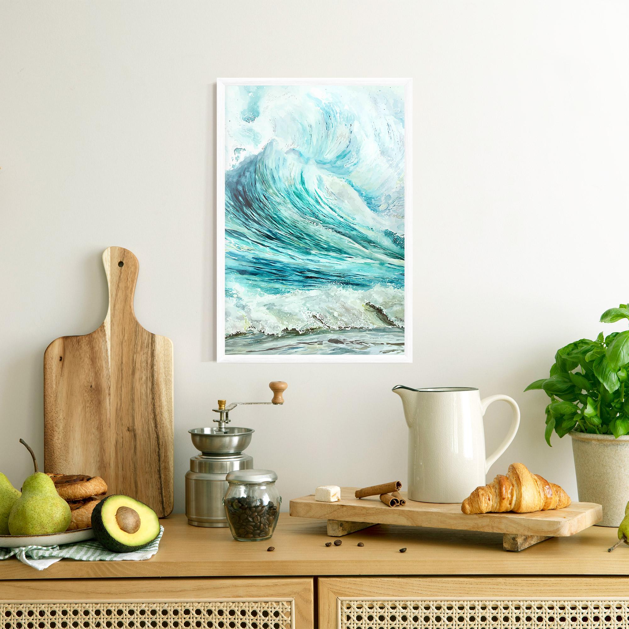 Poster Înrămat Sea Watercolor mockup 8