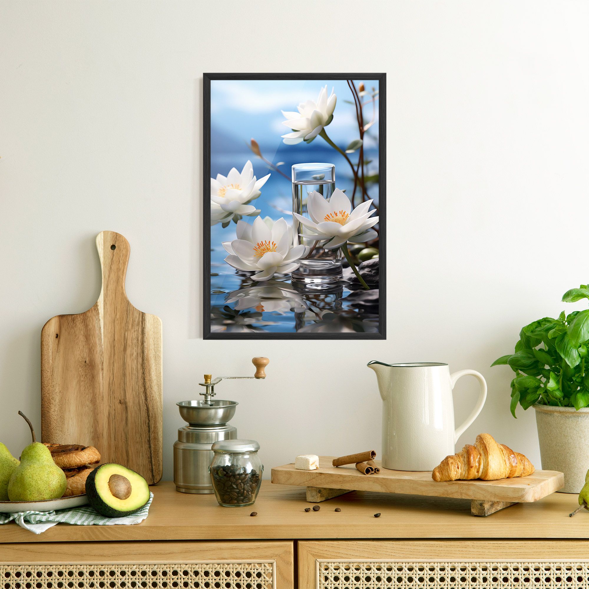 Flower Water Glass mockup 8