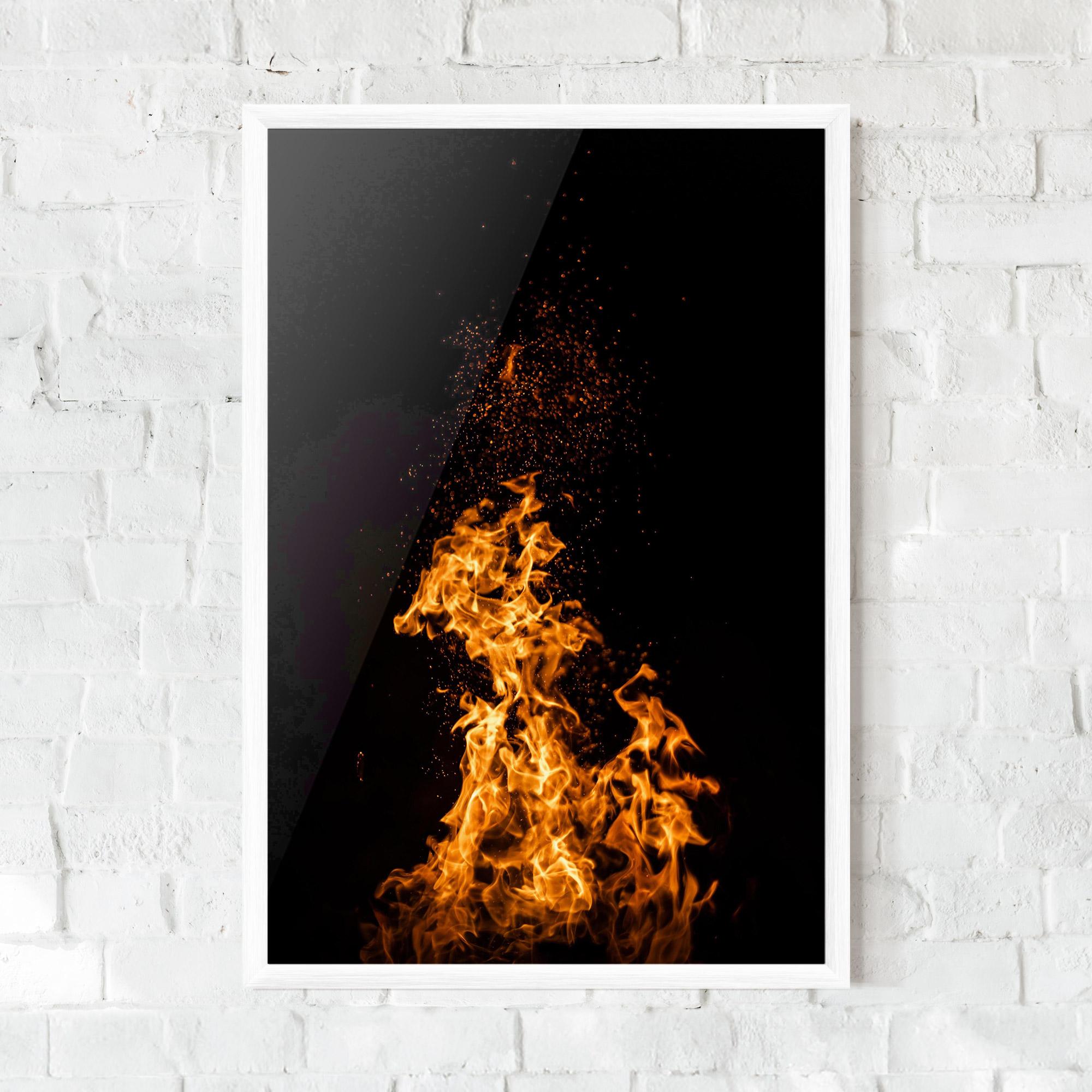 Poster Înrămat Big Fire mockup 0
