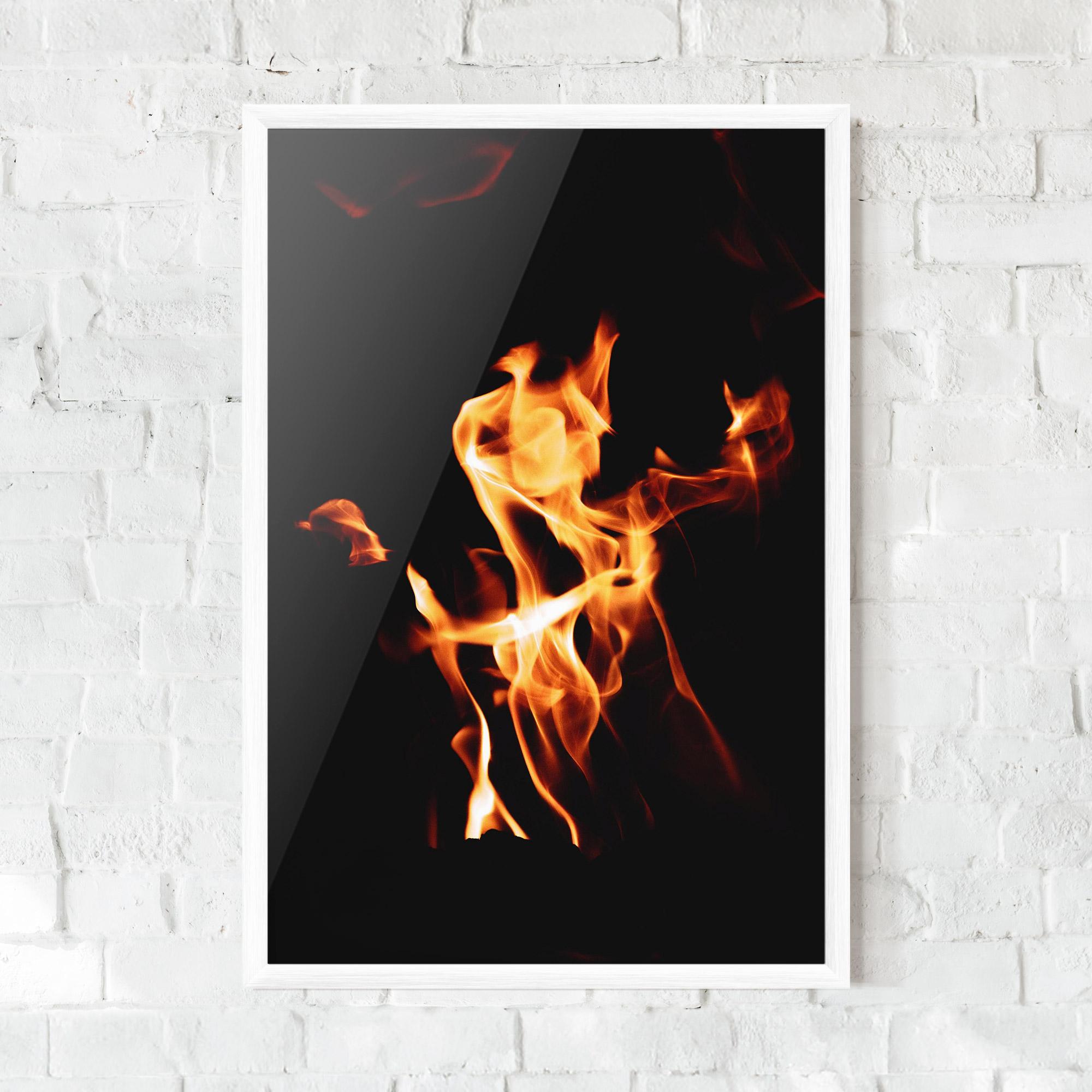 Poster Înrămat On Fire mockup 0