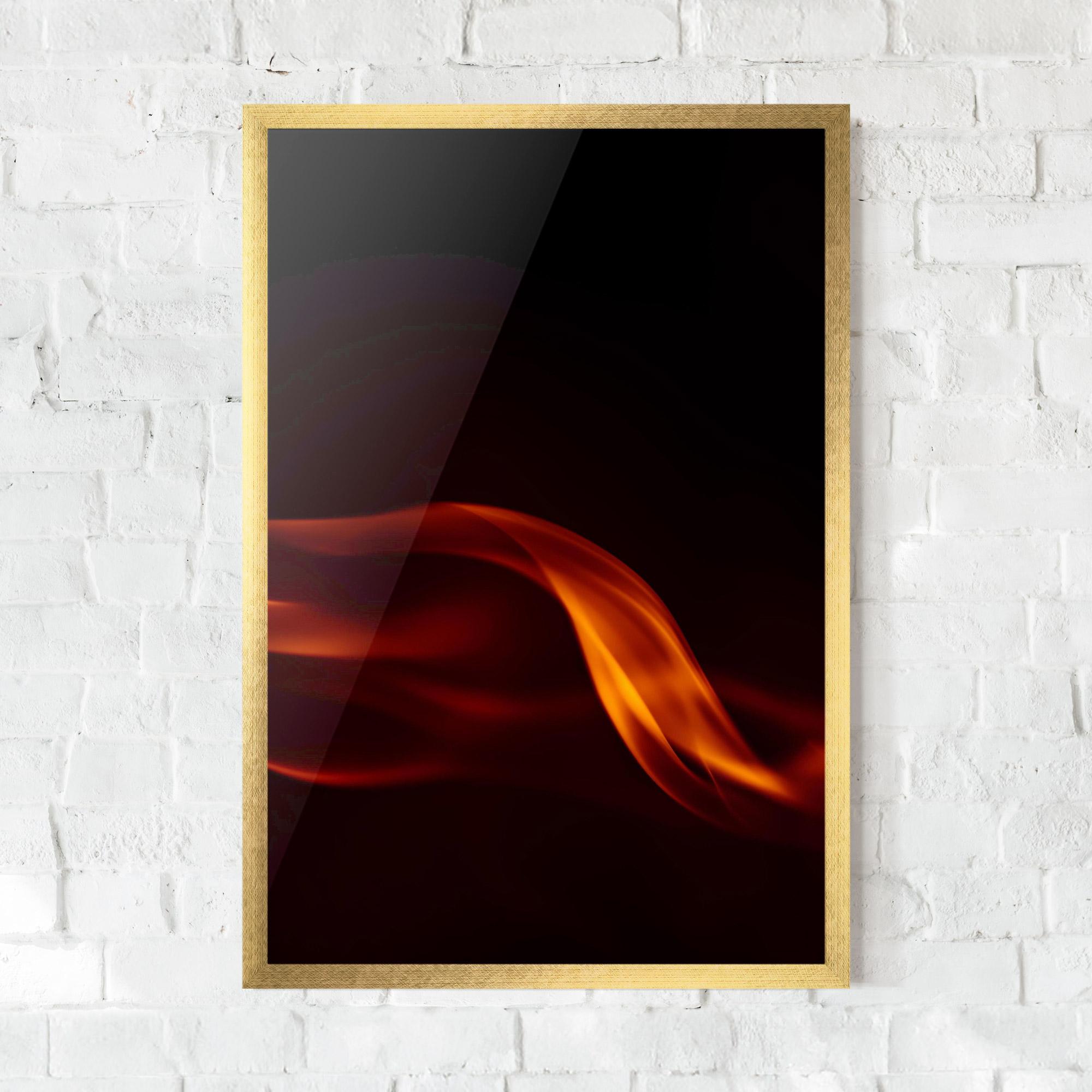 Poster Înrămat Relax Flame mockup 0