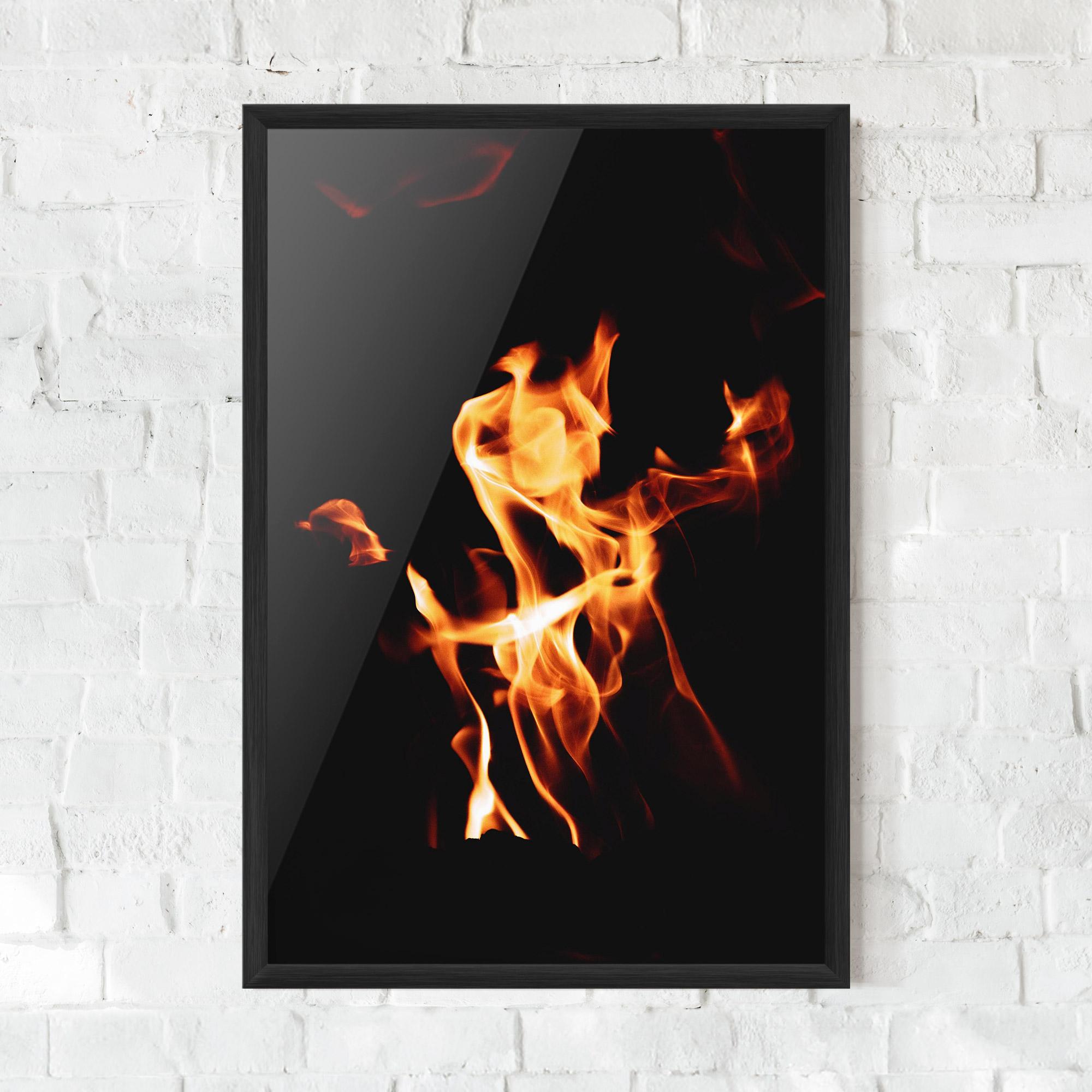Poster Înrămat On Fire mockup 0