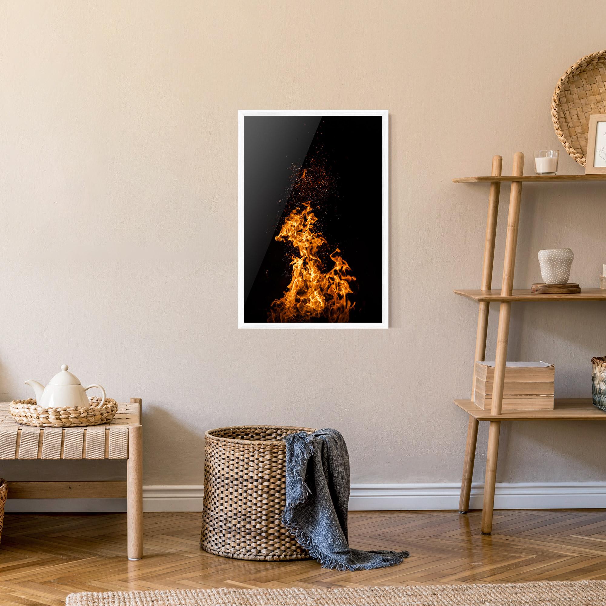 Poster Înrămat Big Fire mockup 9