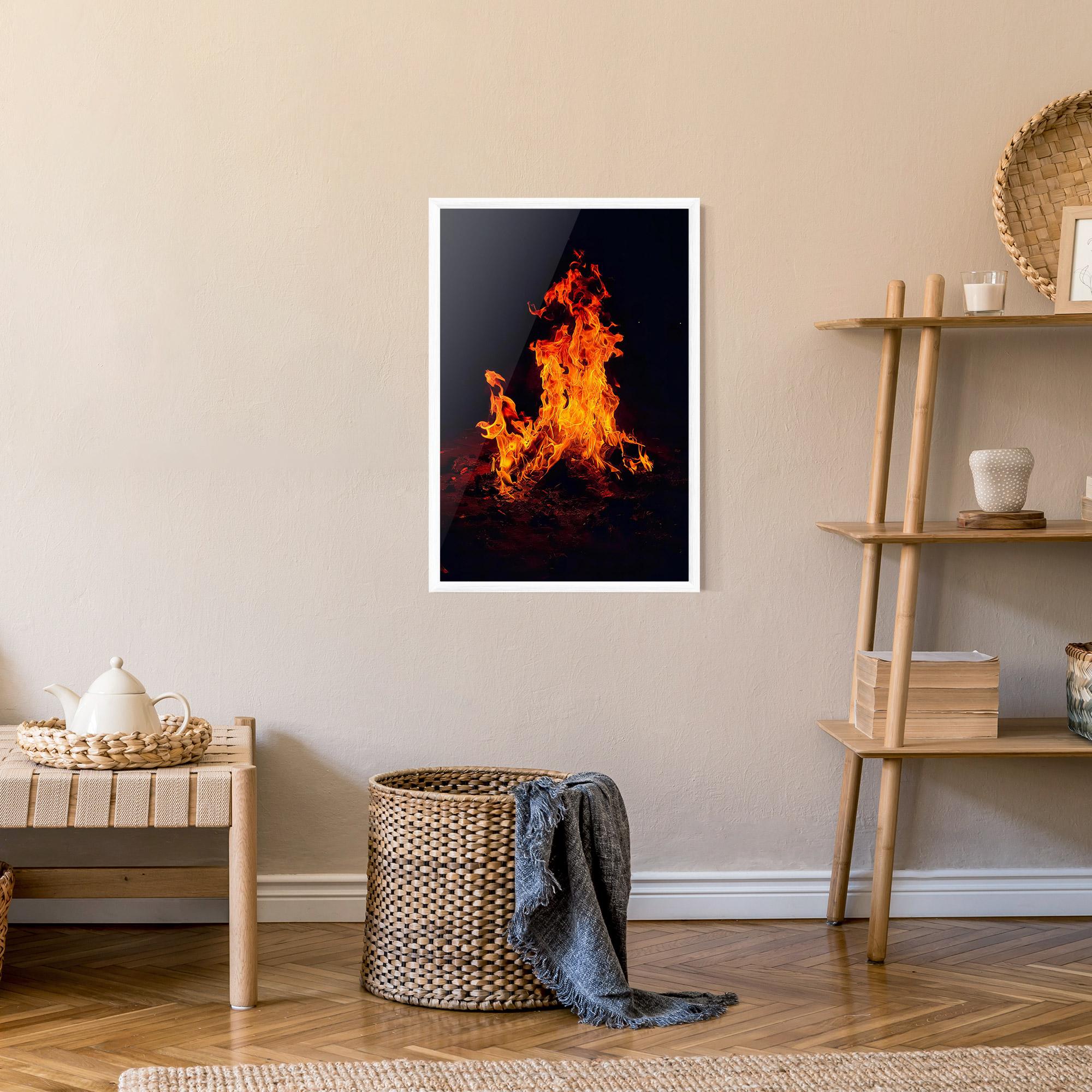 Poster Înrămat Fire Art mockup 9