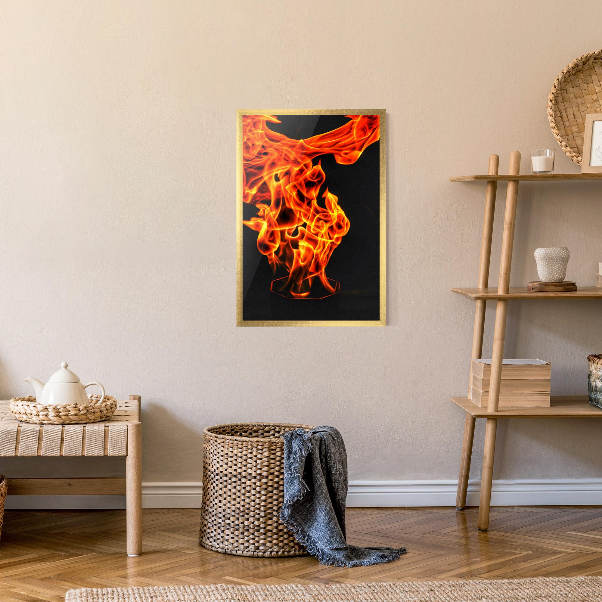 Poster Înrămat Phoenix Heat Dance mockup 9