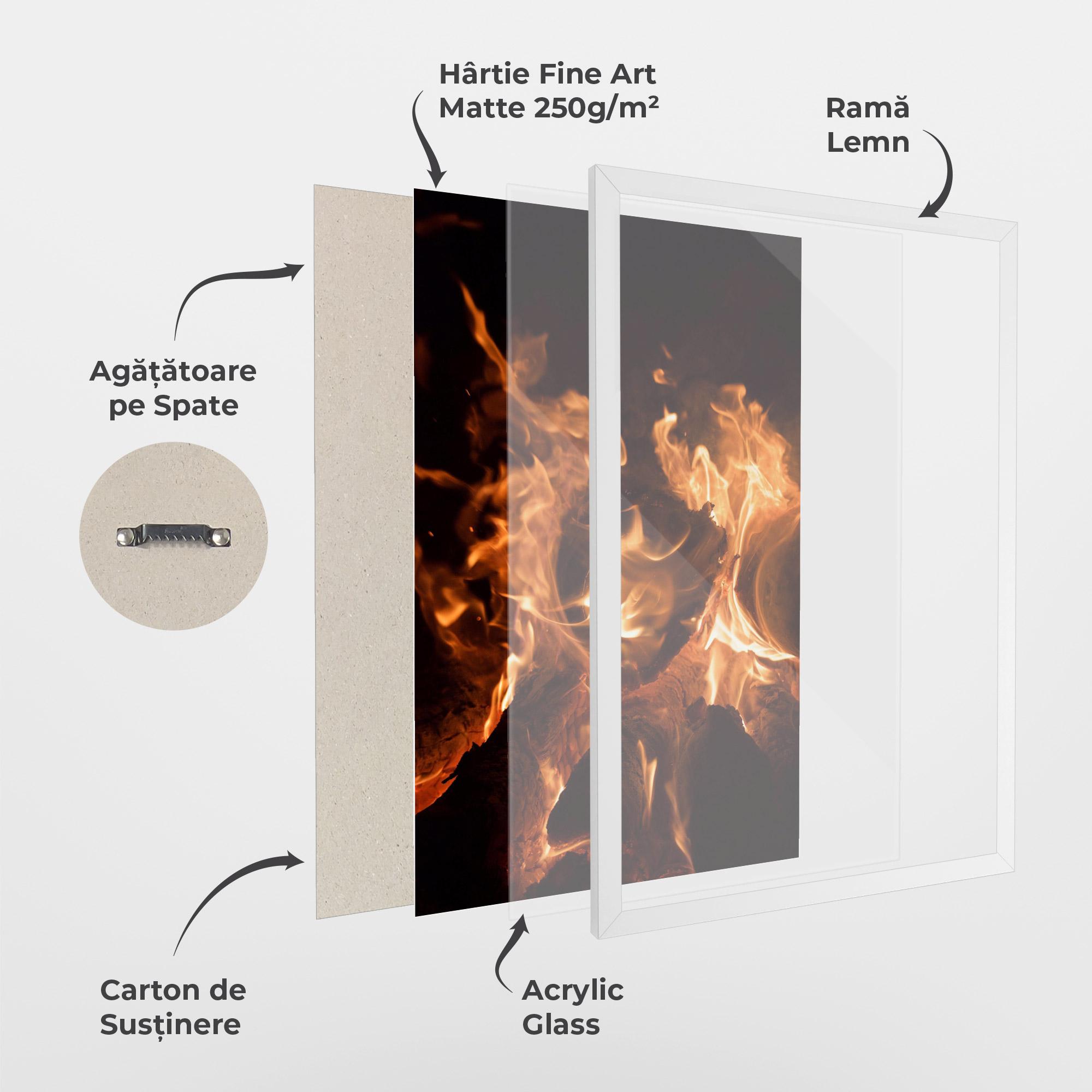 Poster Înrămat Eternal Flame mockup 1