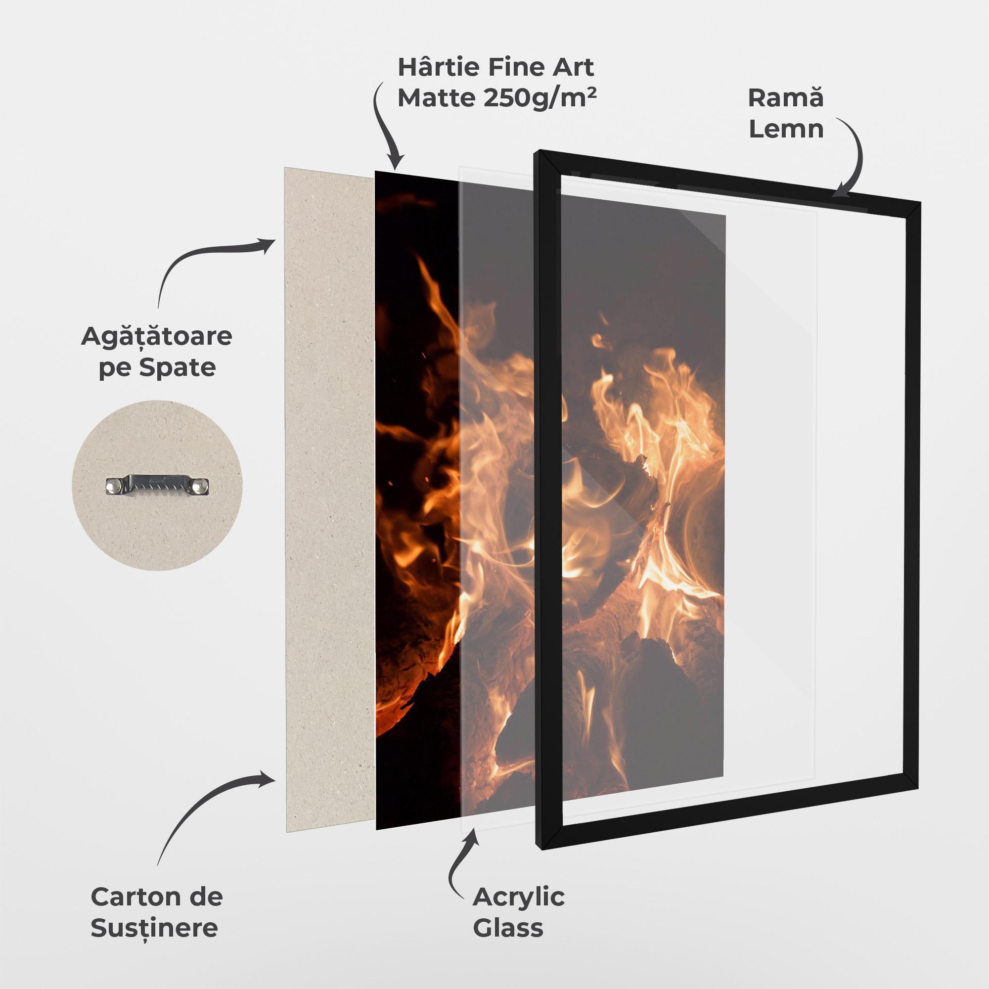 Poster Înrămat Eternal Flame mockup 1