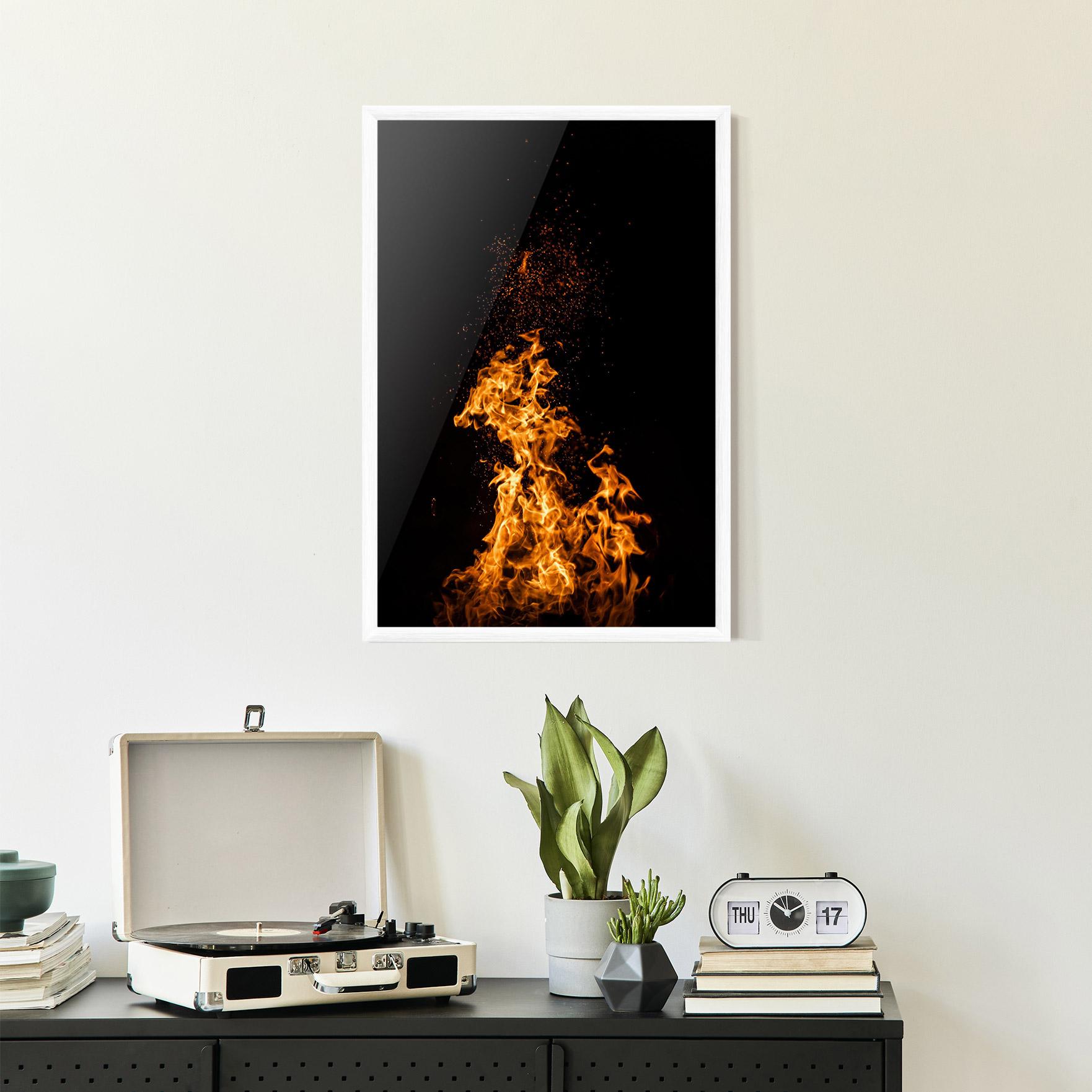 Poster Înrămat Big Fire mockup 2