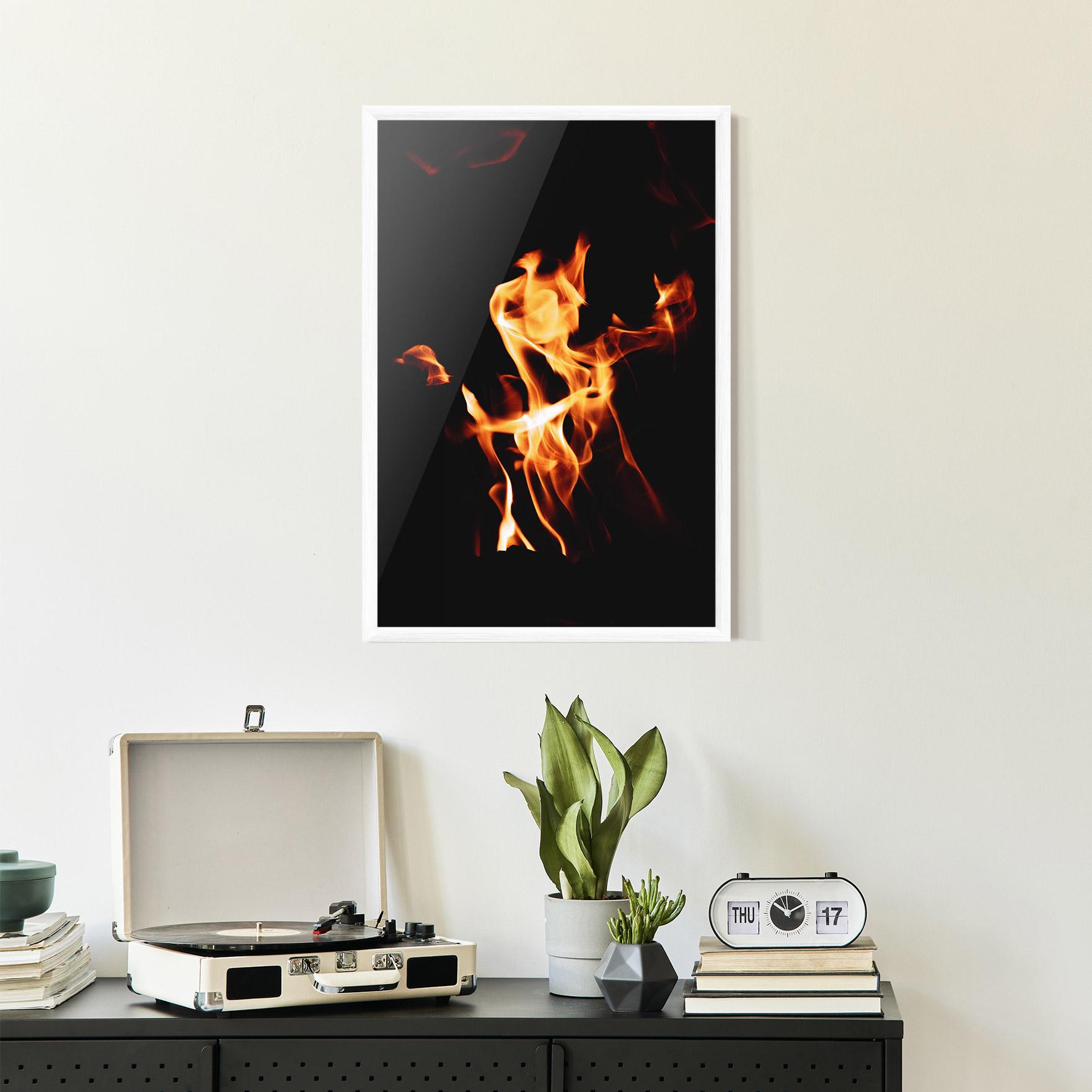 Poster Înrămat On Fire mockup 2