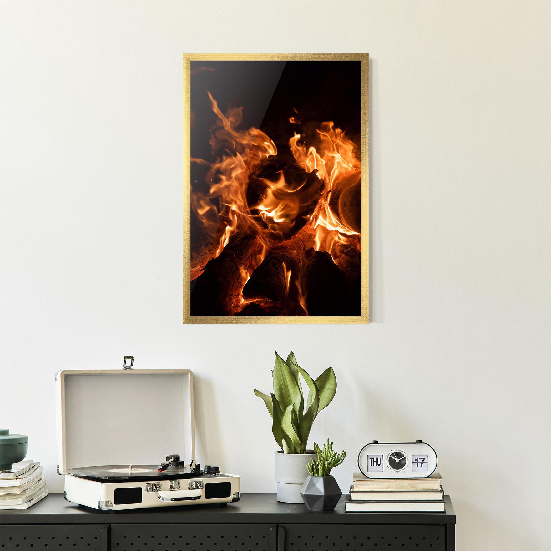 Poster Înrămat Eternal Flame mockup 2