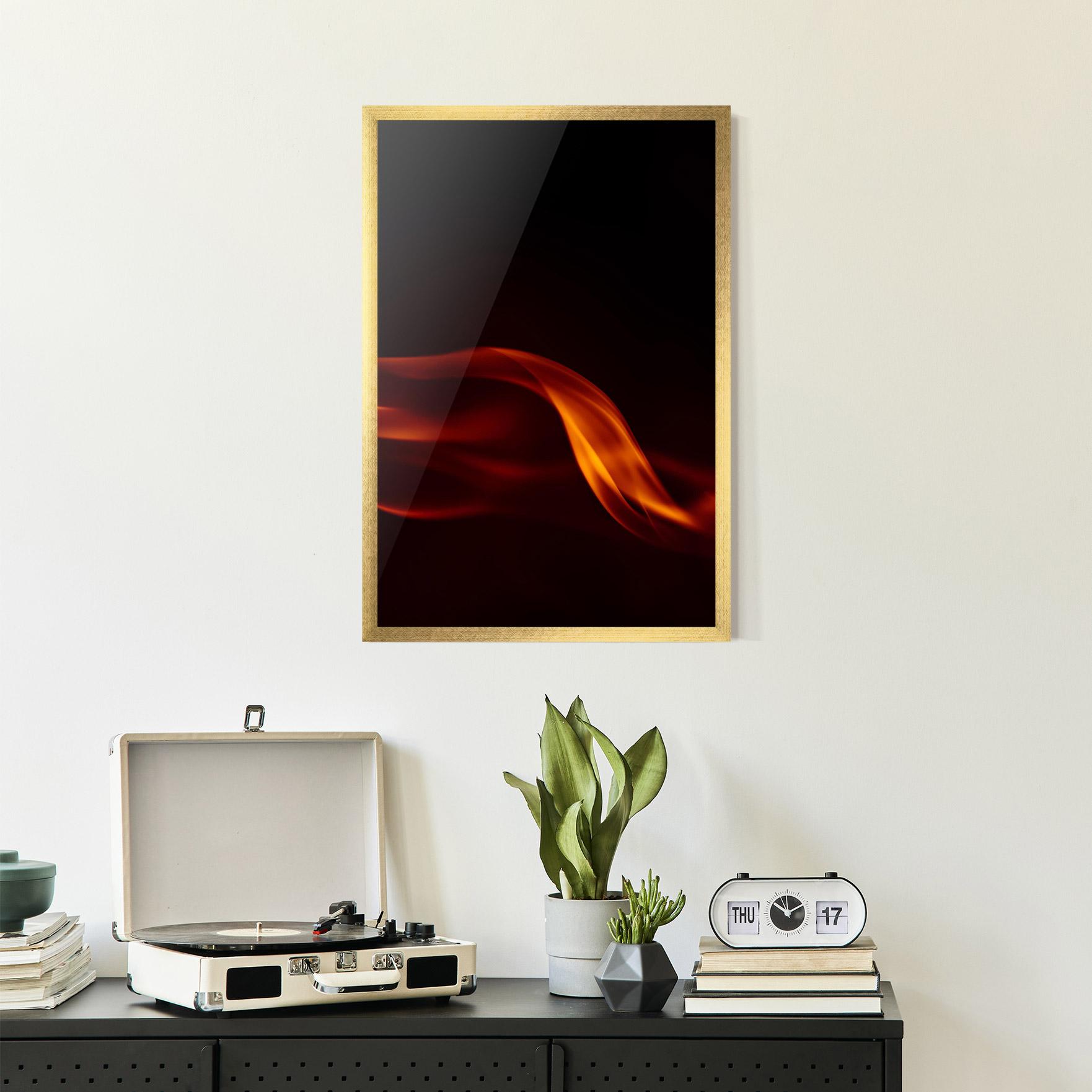 Poster Înrămat Relax Flame mockup 2