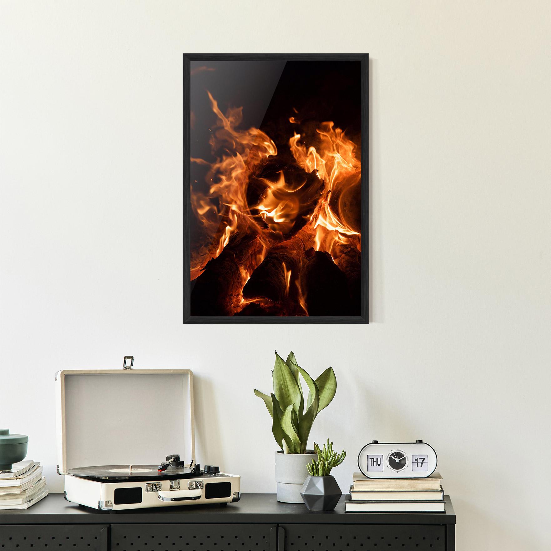 Poster Înrămat Eternal Flame mockup 2