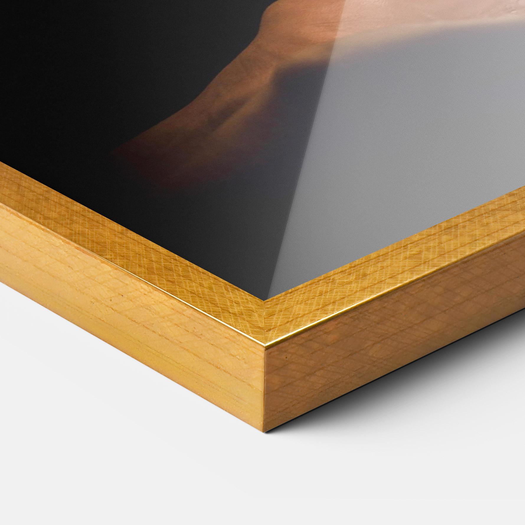 Poster Înrămat White Orange Fire mockup 3