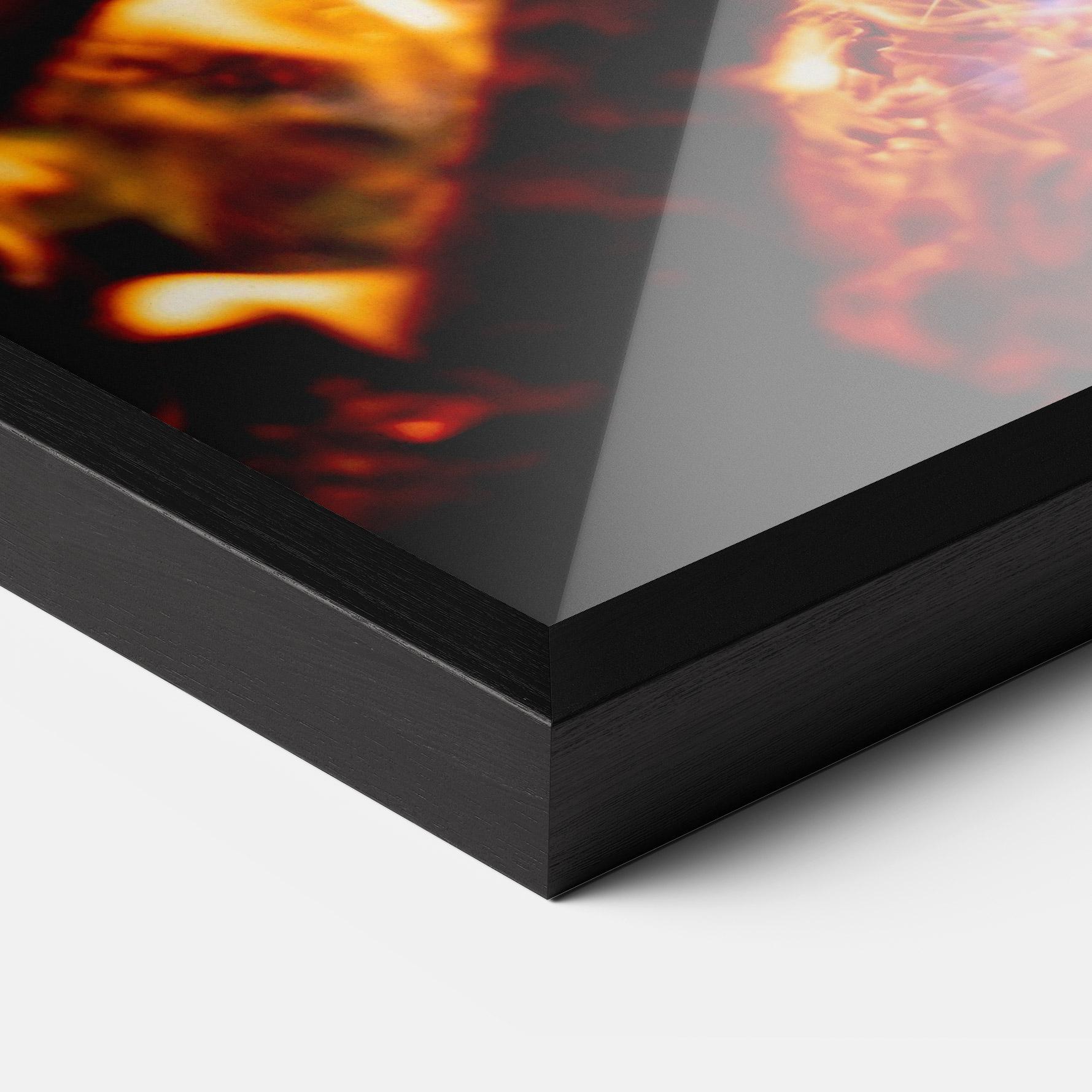 Poster Înrămat Blue Green Fire mockup 3