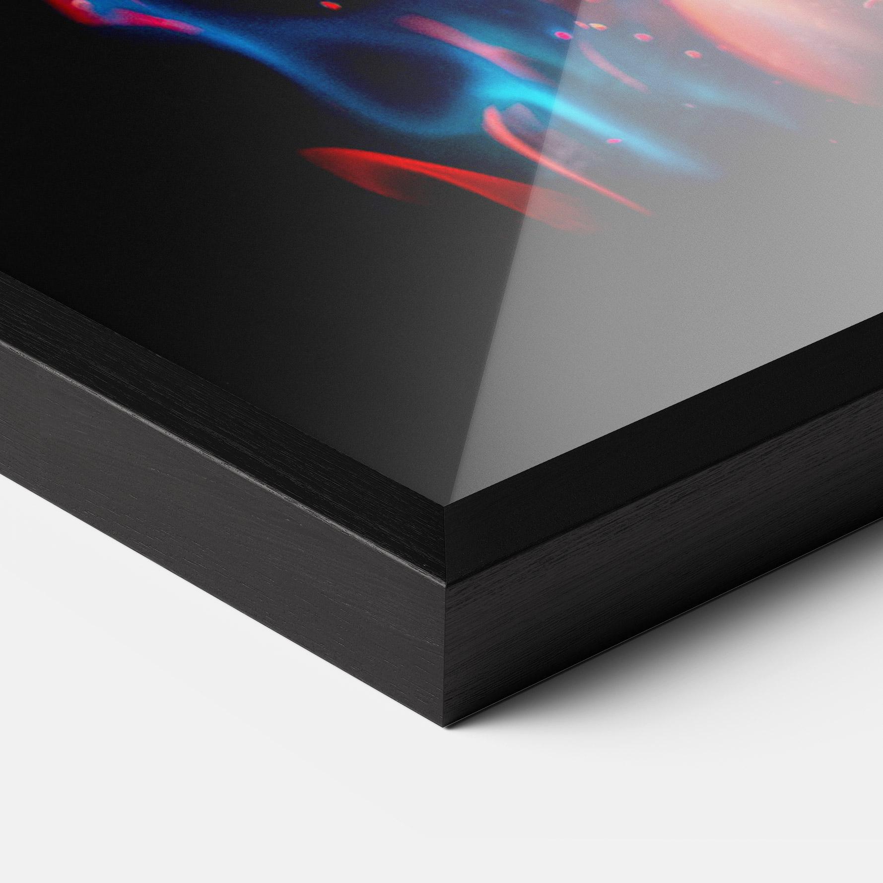 Poster Înrămat Blue Pink Fire mockup 3