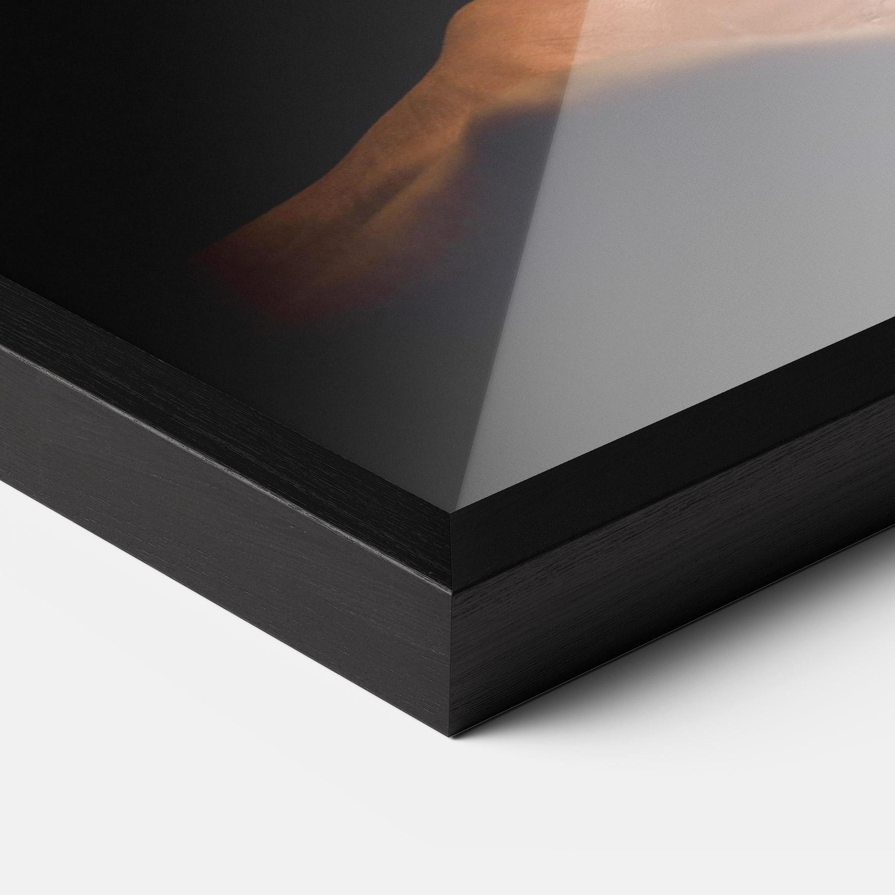 Poster Înrămat White Orange Fire mockup 3