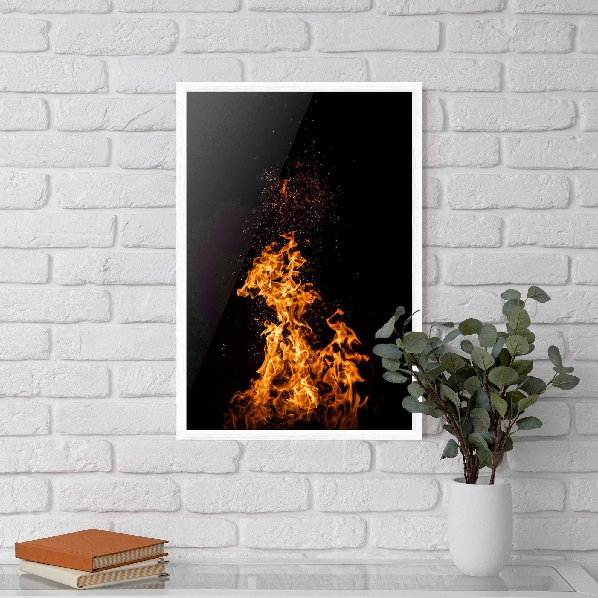 Poster Înrămat Big Fire mockup 5