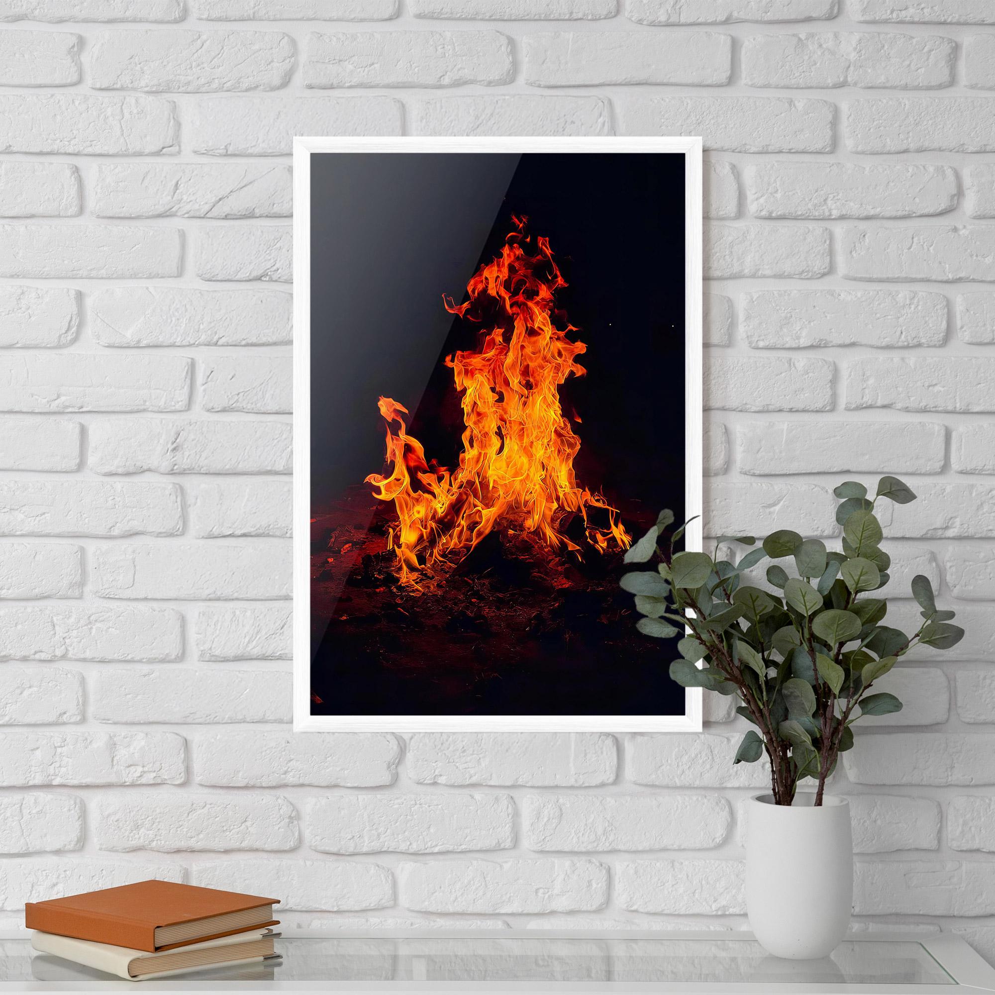 Poster Înrămat Fire Art mockup 5
