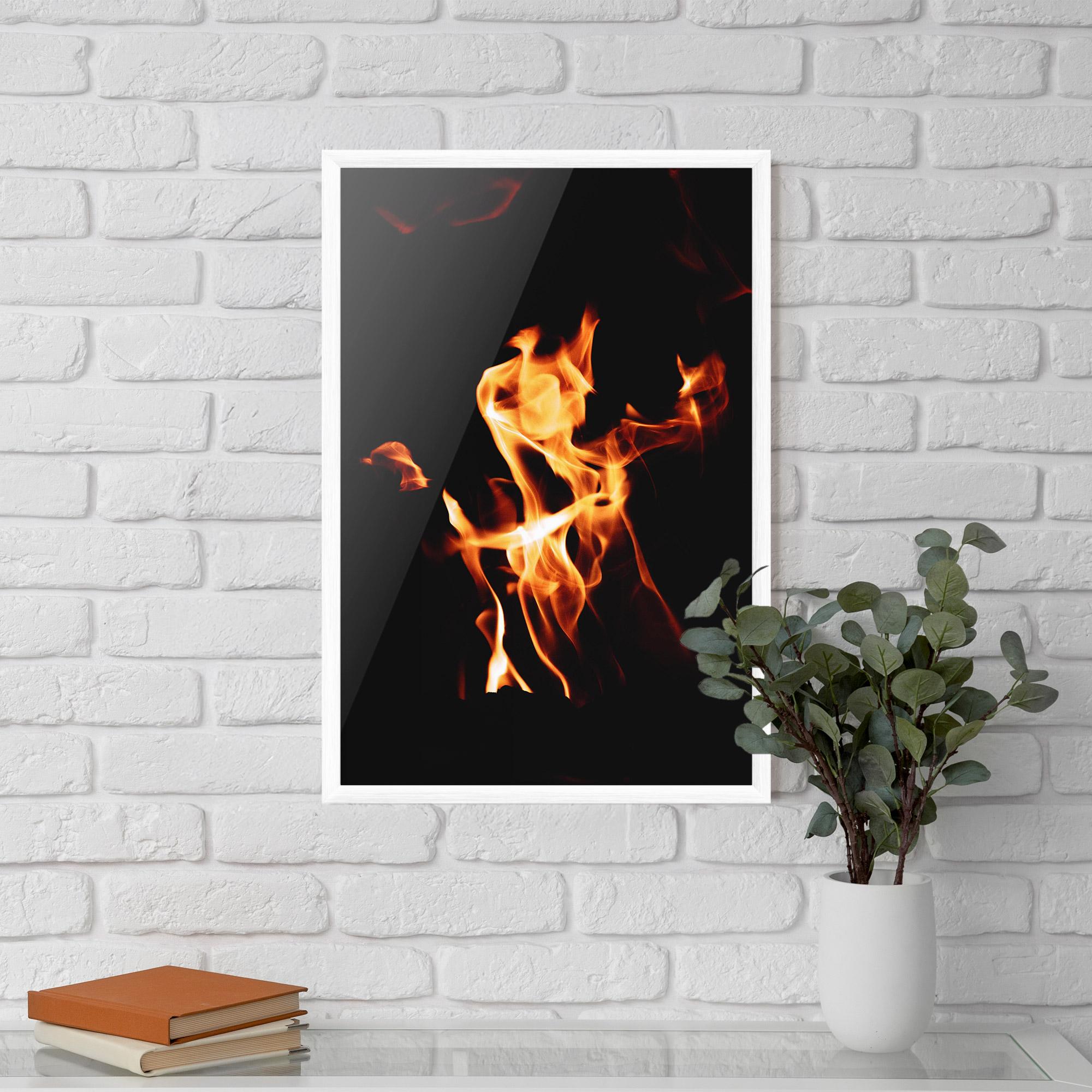 Poster Înrămat On Fire mockup 5
