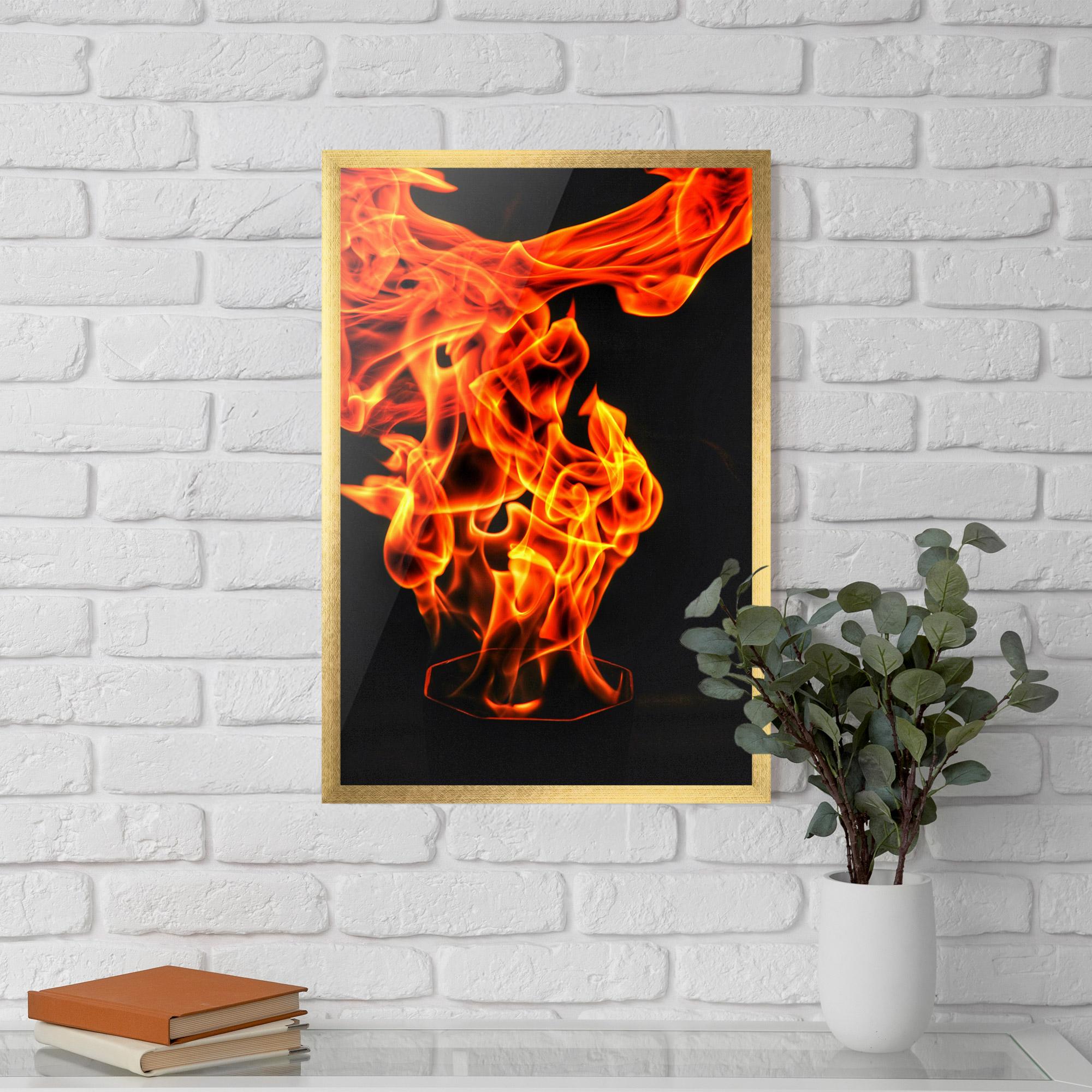 Poster Înrămat Phoenix Heat Dance mockup 5