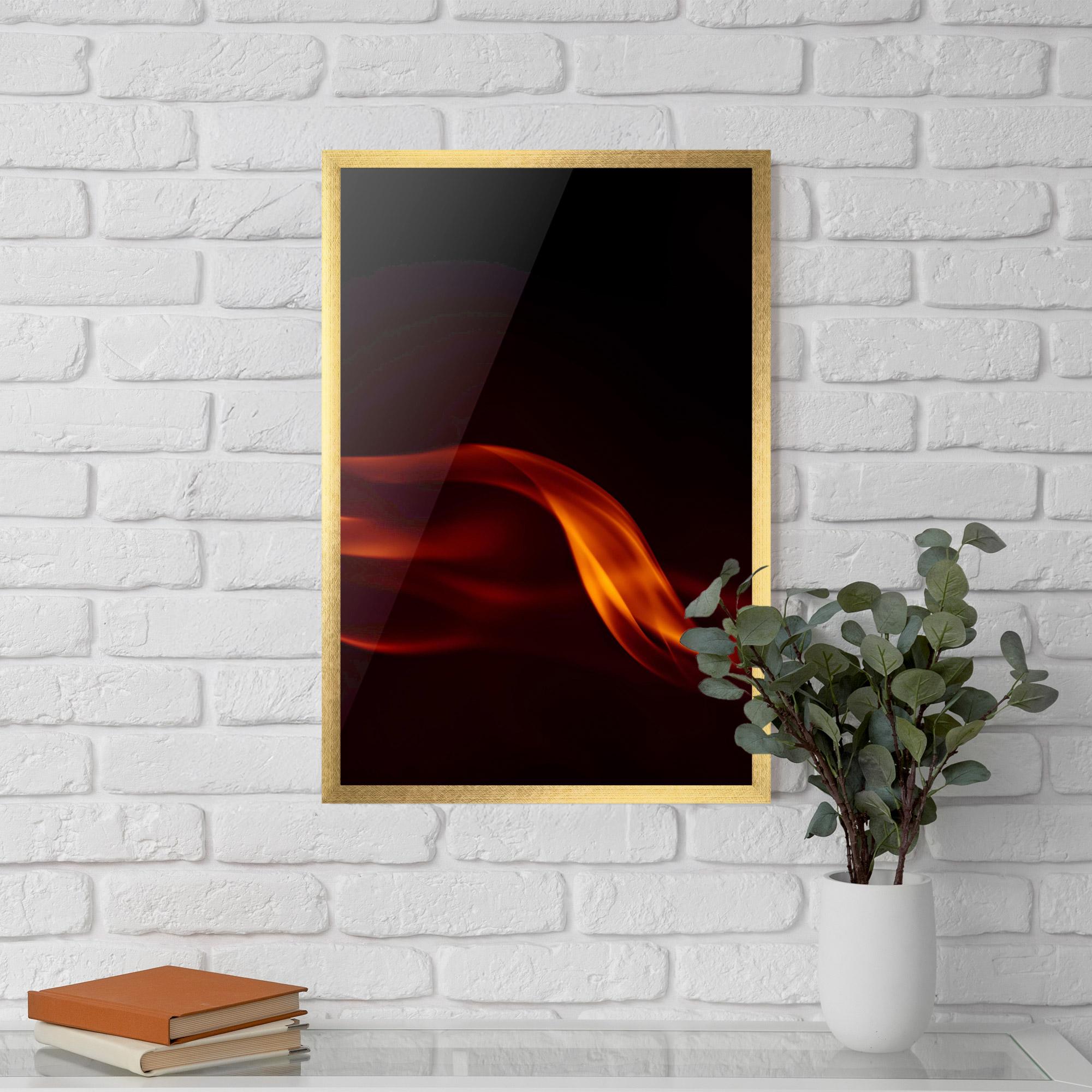 Poster Înrămat Relax Flame mockup 5
