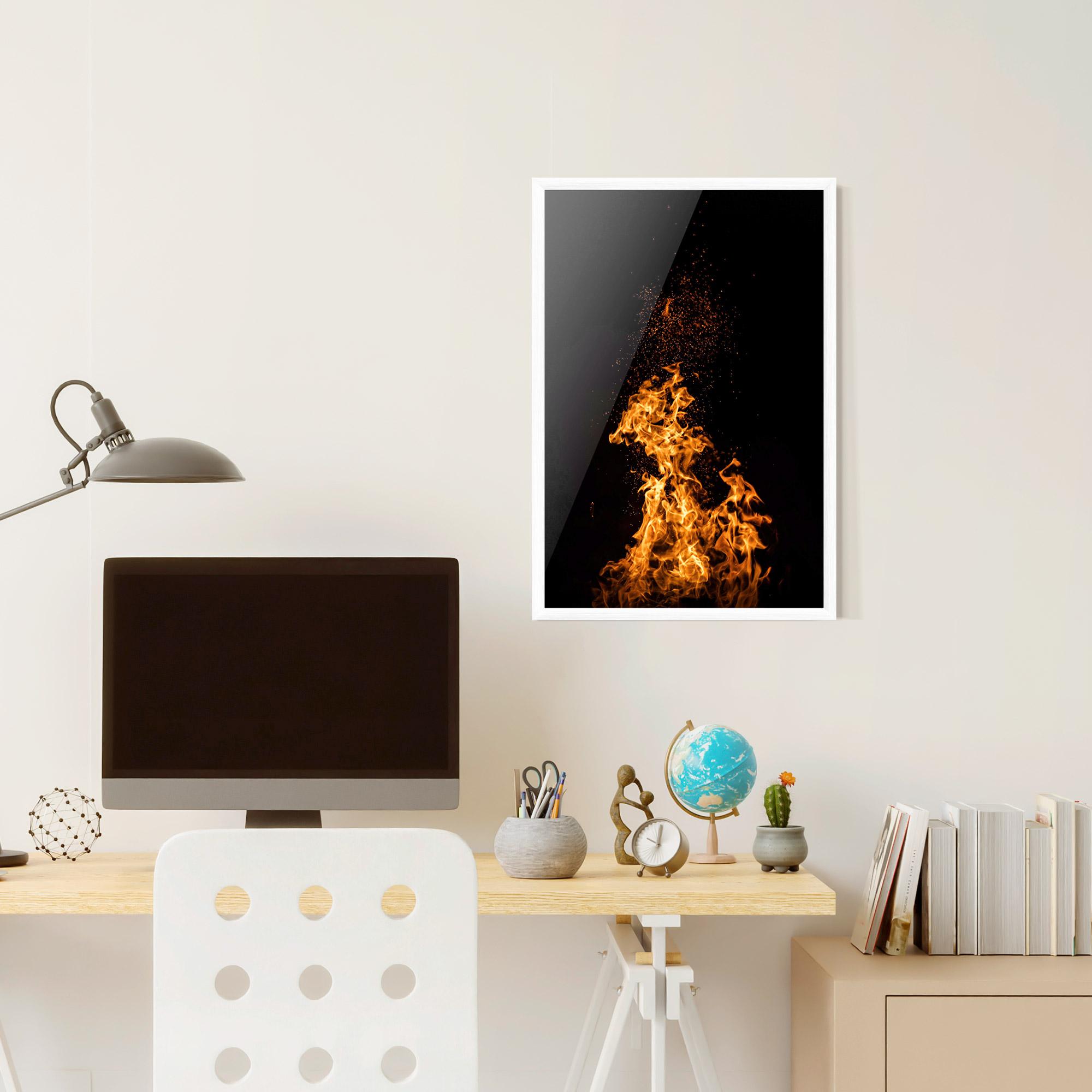 Poster Înrămat Big Fire mockup 6