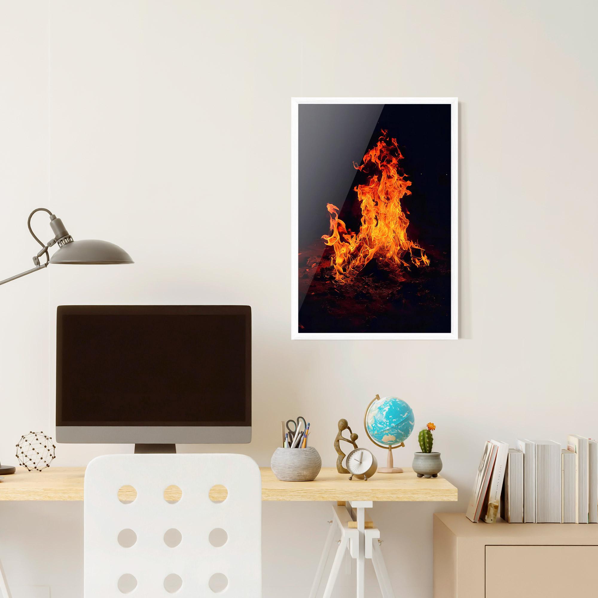 Poster Înrămat Fire Art mockup 6