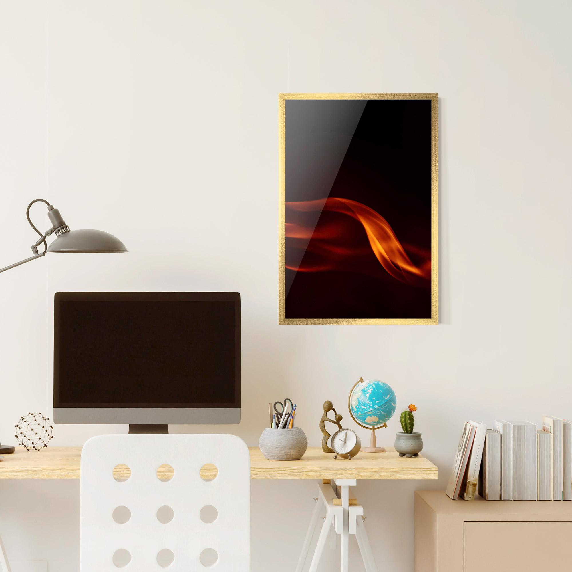 Poster Înrămat Relax Flame mockup 6