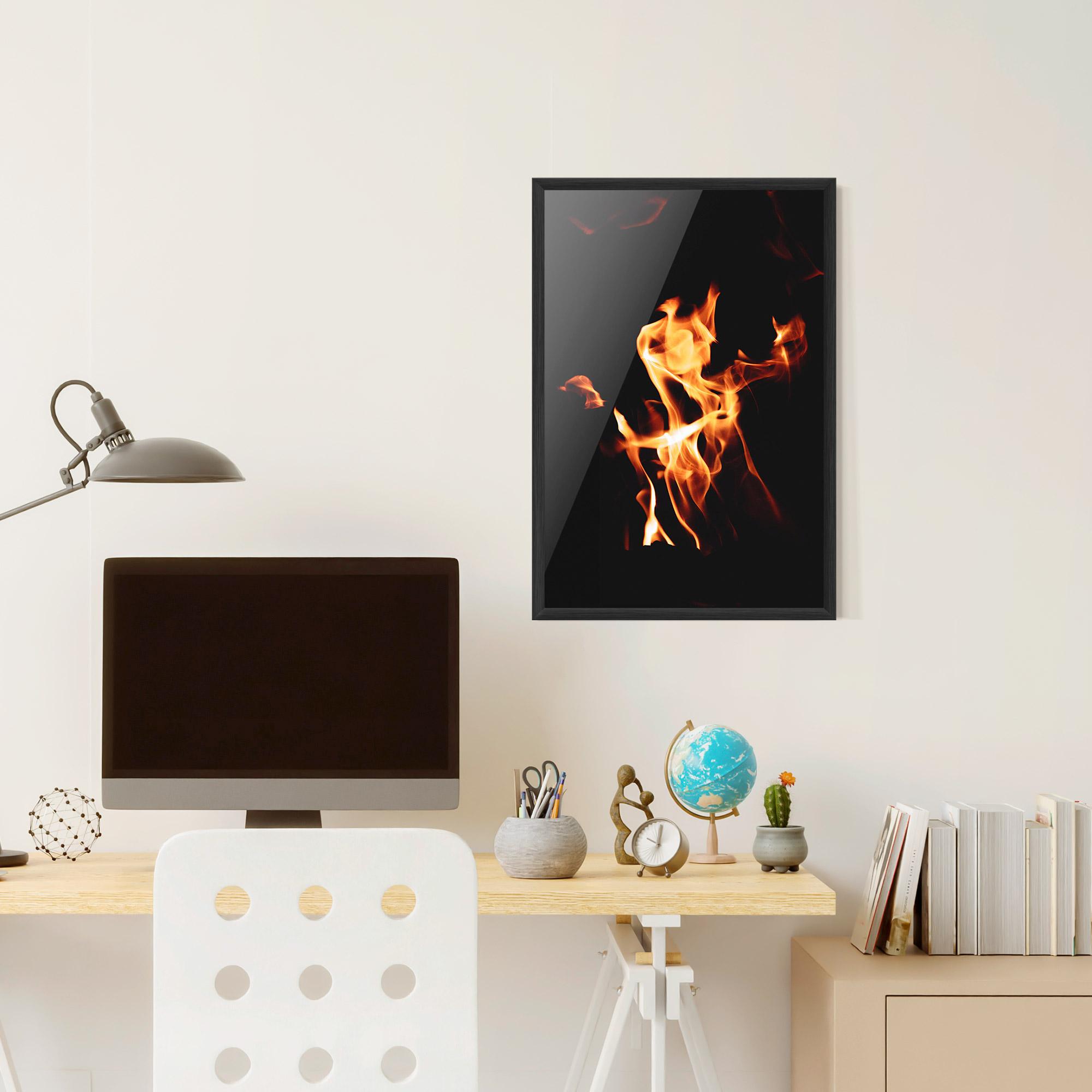 Poster Înrămat On Fire mockup 6