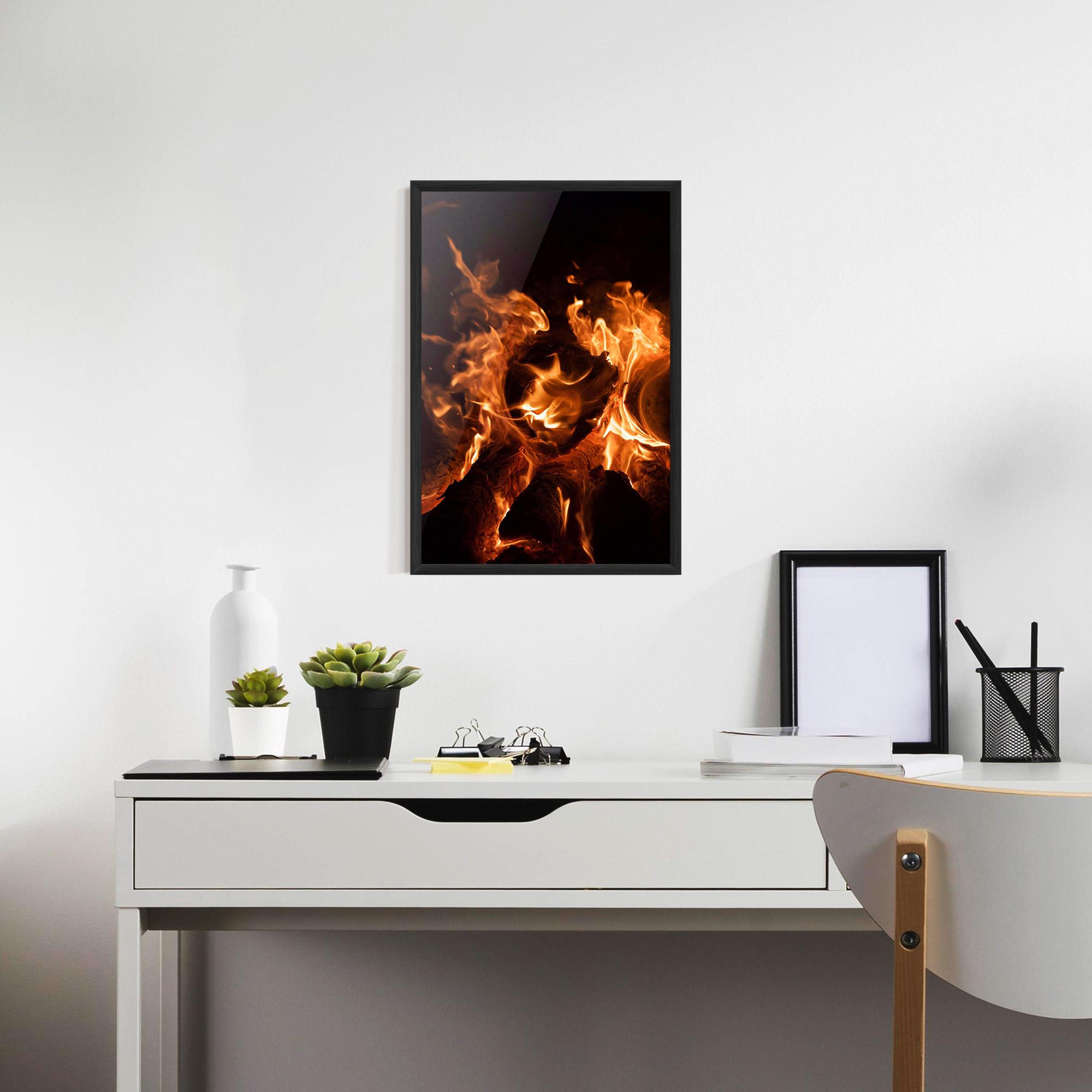 Poster Înrămat Eternal Flame mockup 7