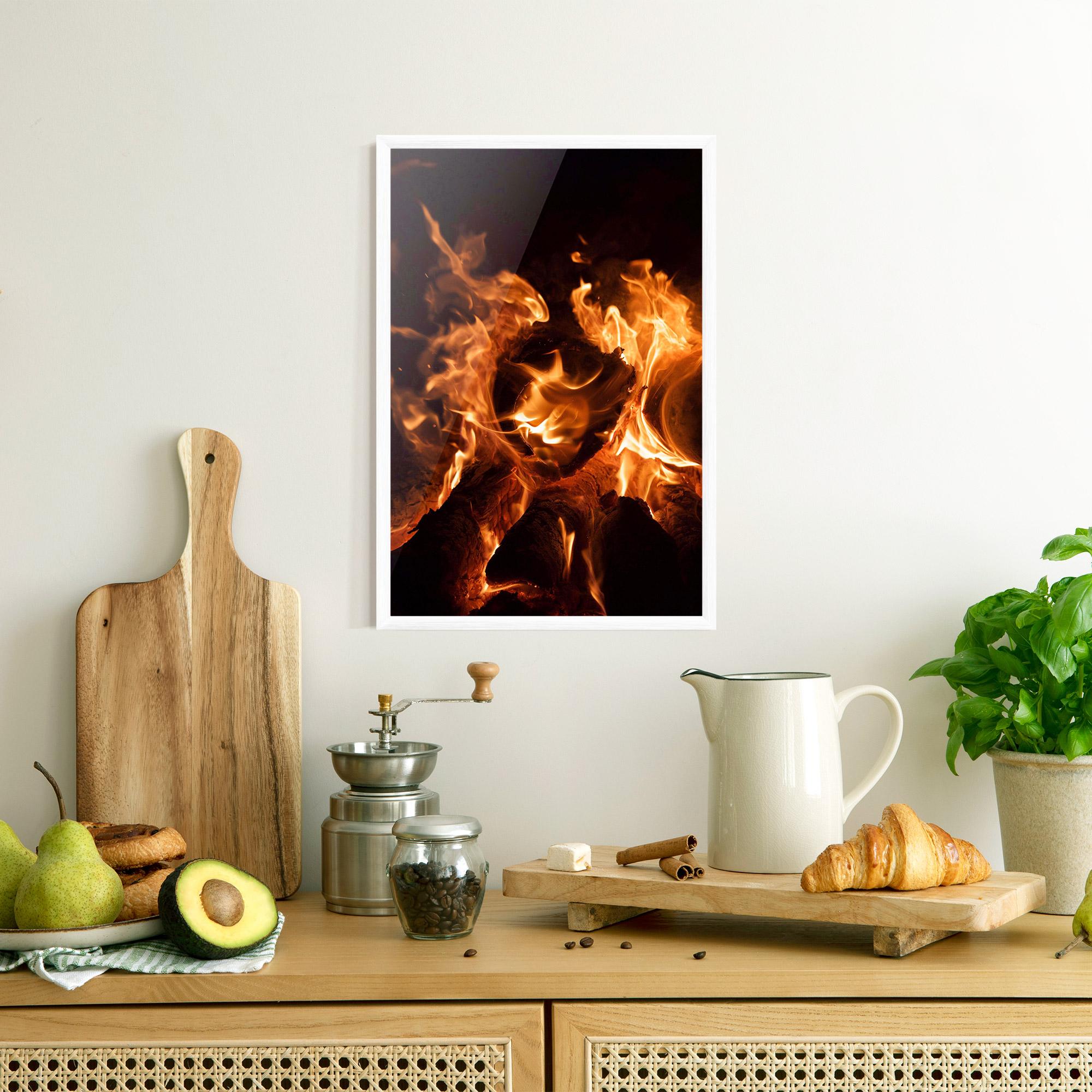 Poster Înrămat Eternal Flame mockup 8