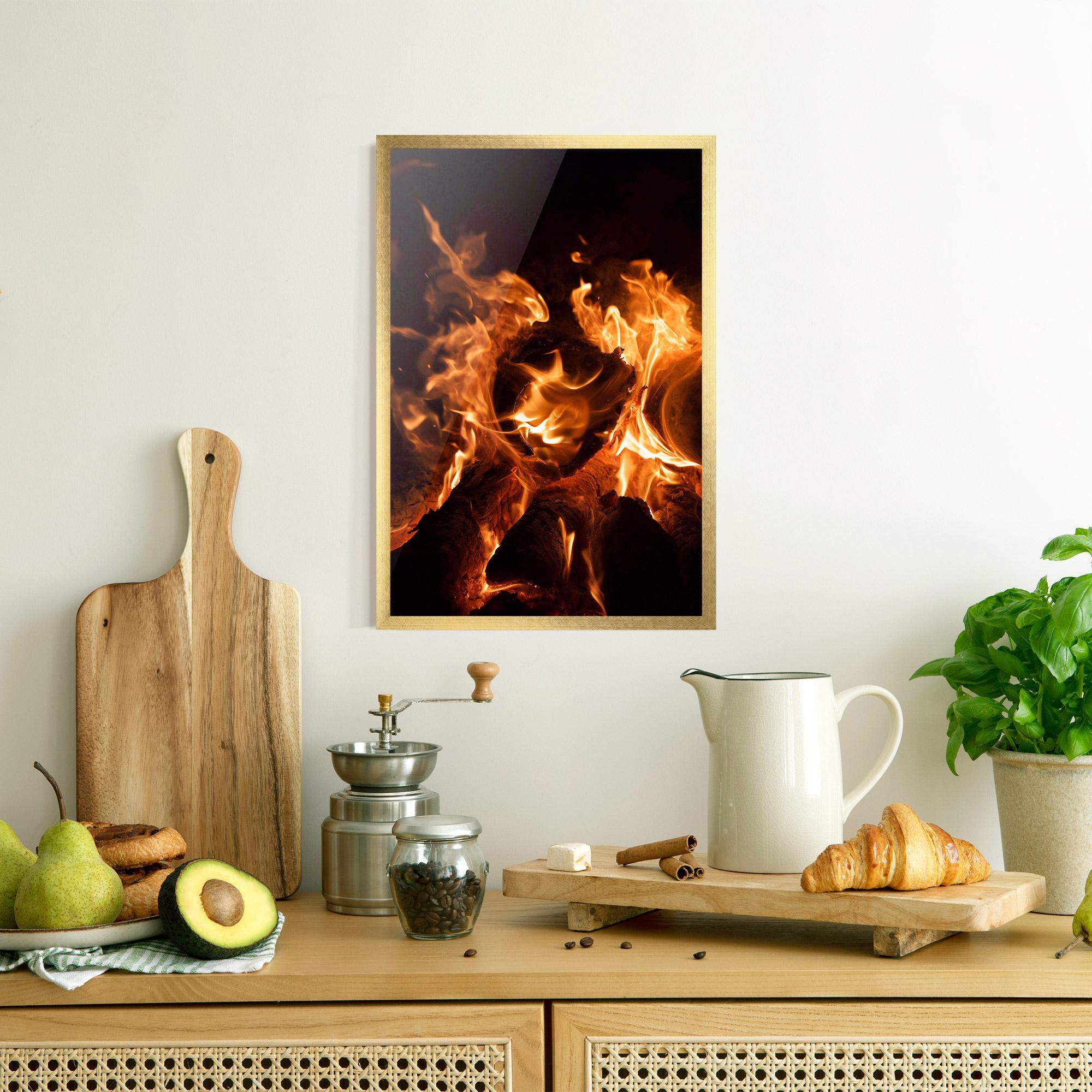Poster Înrămat Eternal Flame mockup 8