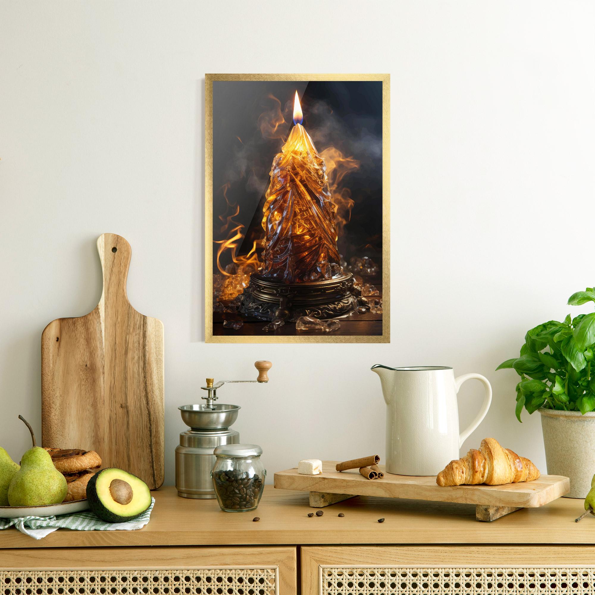 Poster Înrămat Special Candle mockup 8