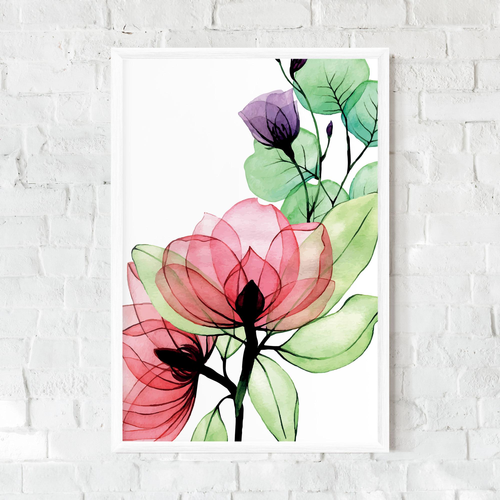 Poster Înrămat Pink Green Nature mockup 0