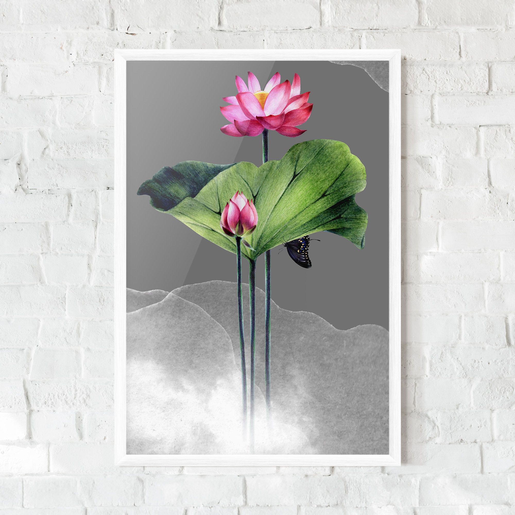 Pink Lotus Art mockup 0