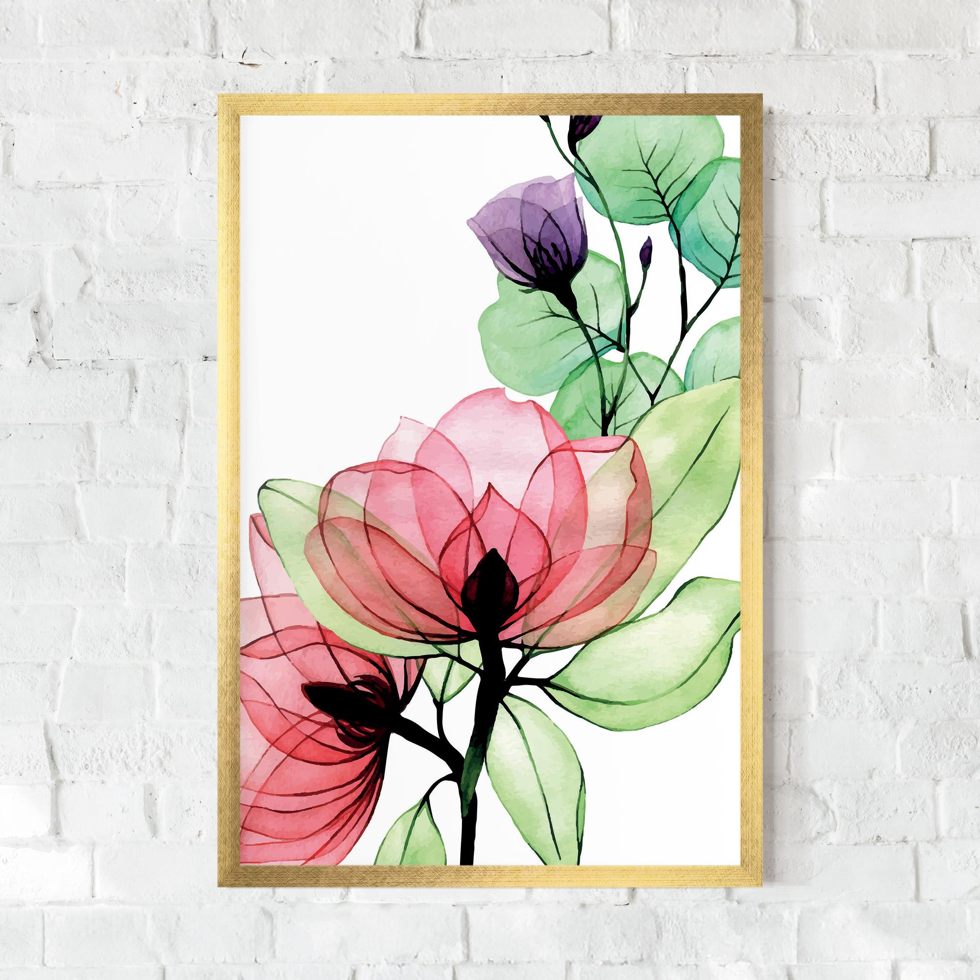 Poster Înrămat Pink Green Nature mockup 0