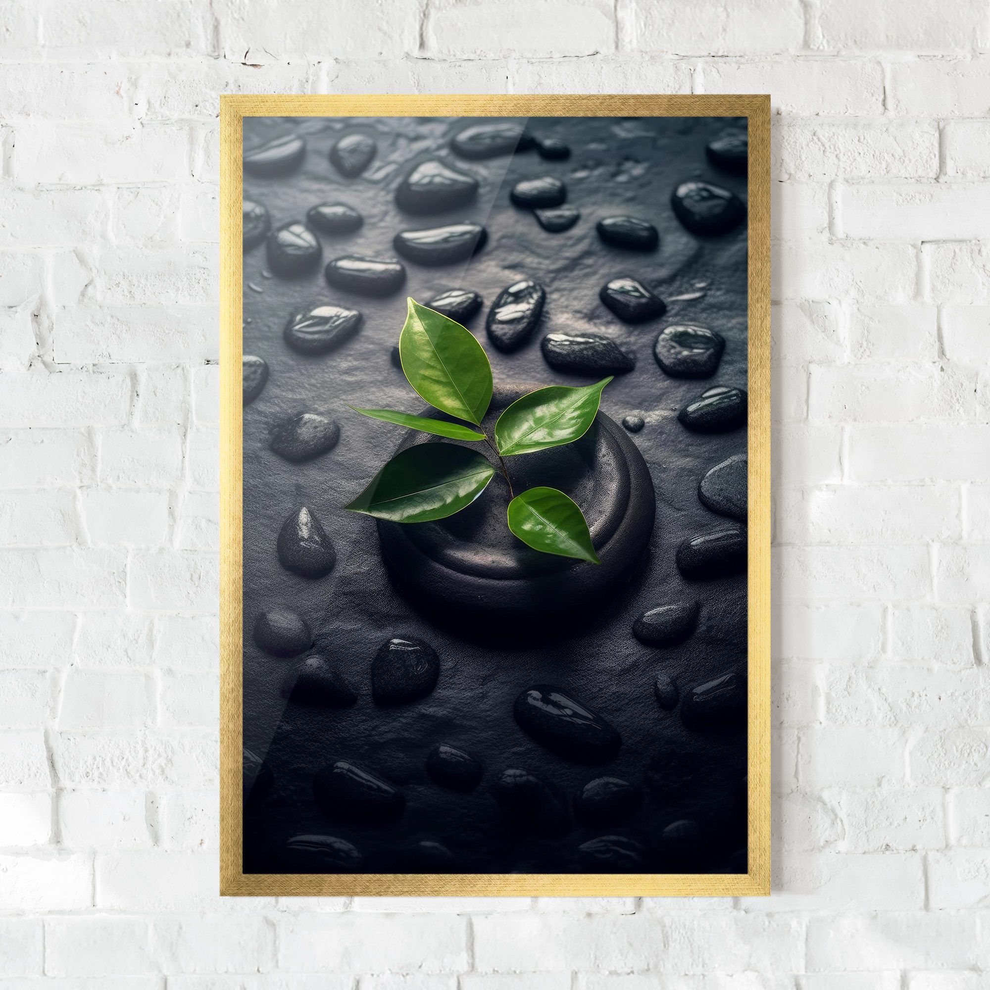 Realistic Spa Leaf mockup 0