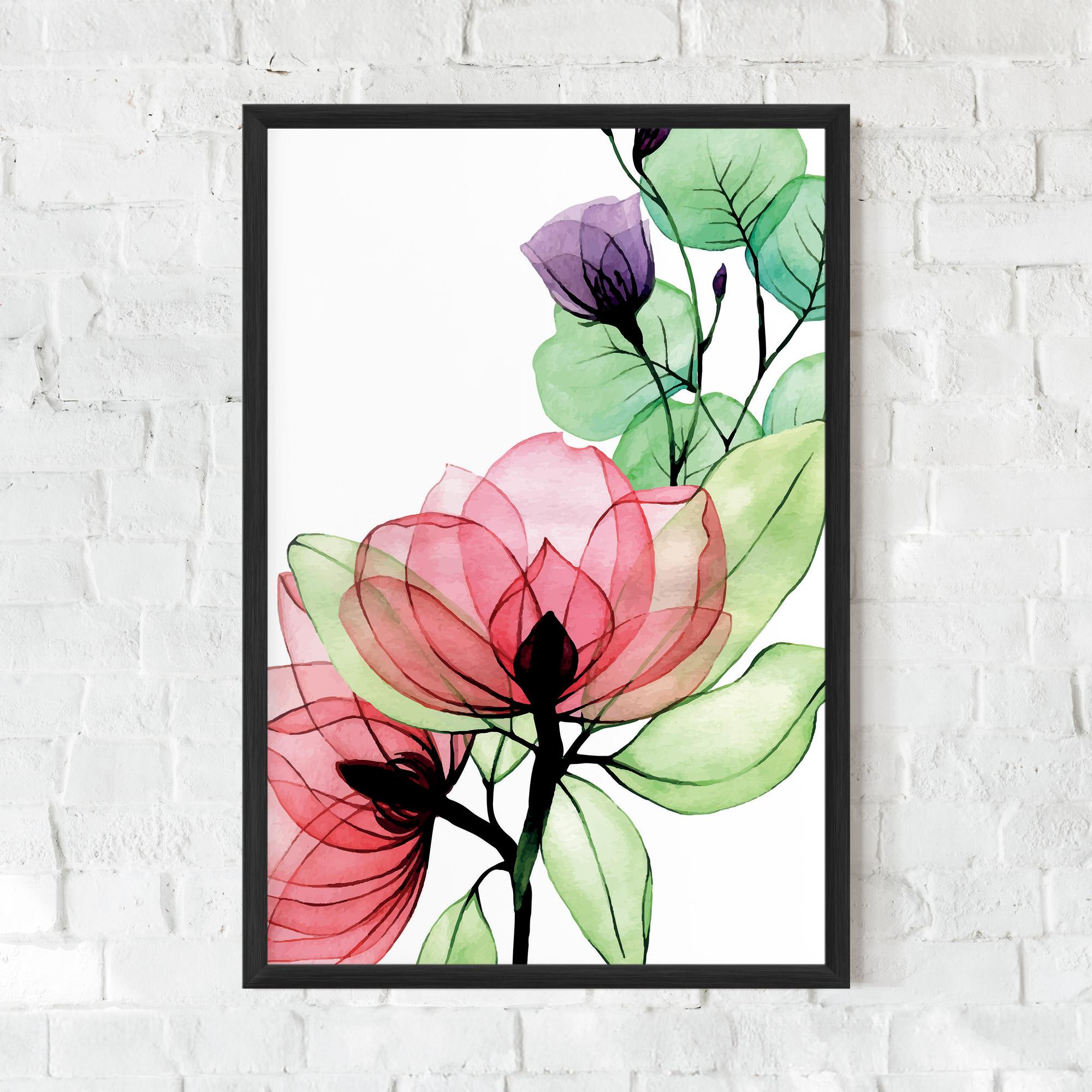 Poster Înrămat Pink Green Nature mockup 0