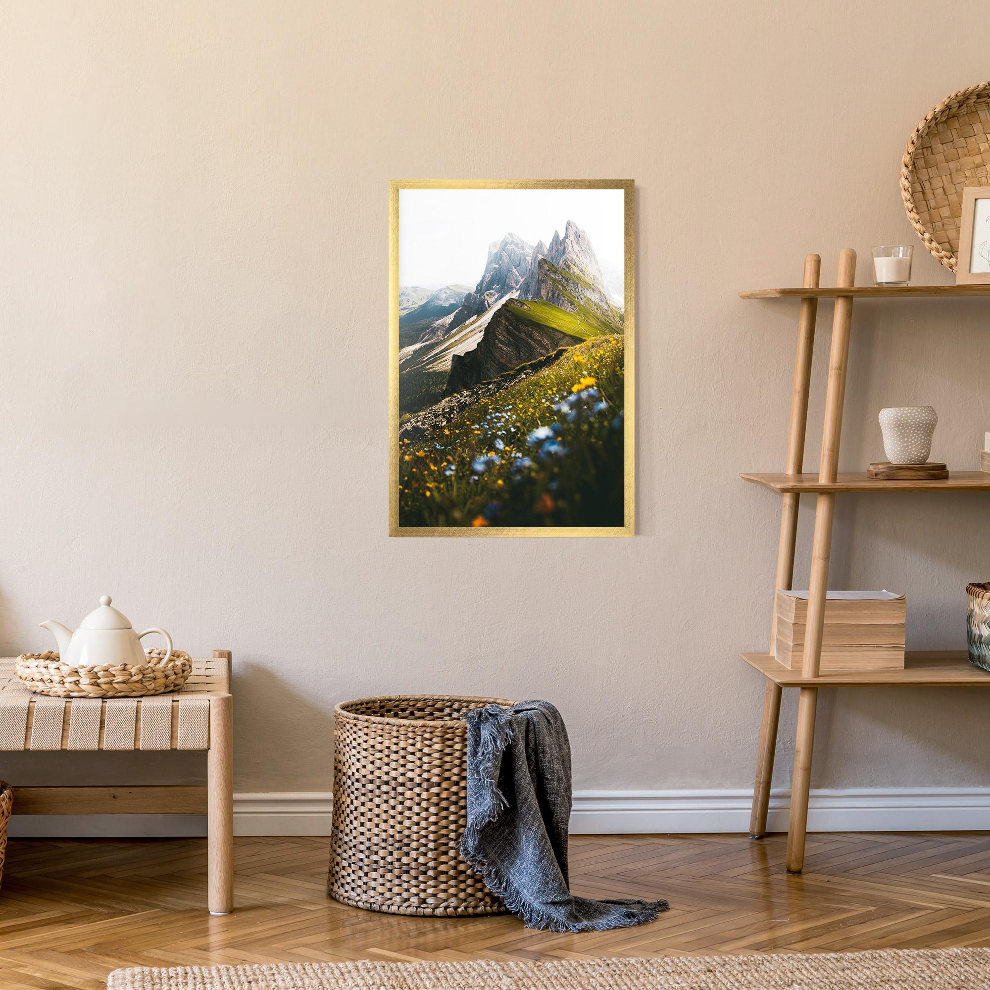 Poster Înrămat Foggy Mountain View mockup 9