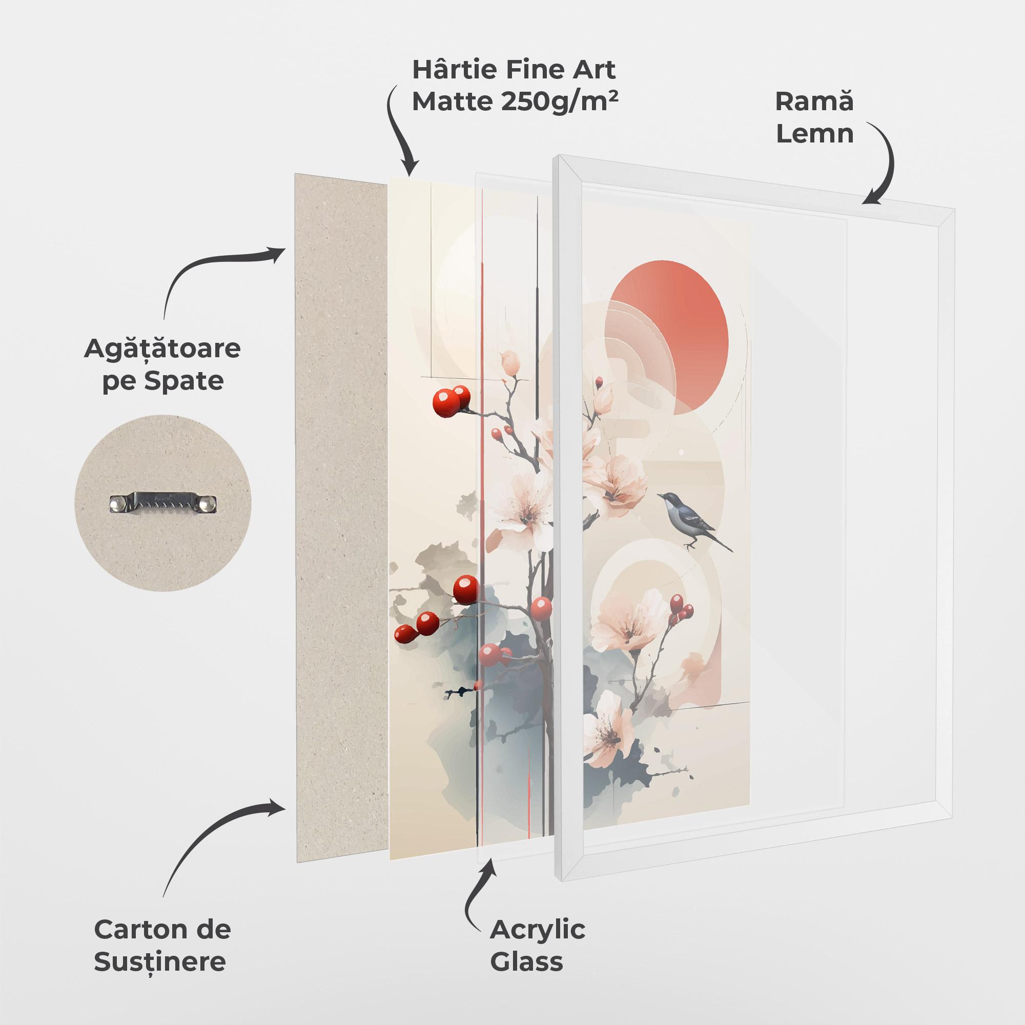 Poster Înrămat Cream Nature mockup 1