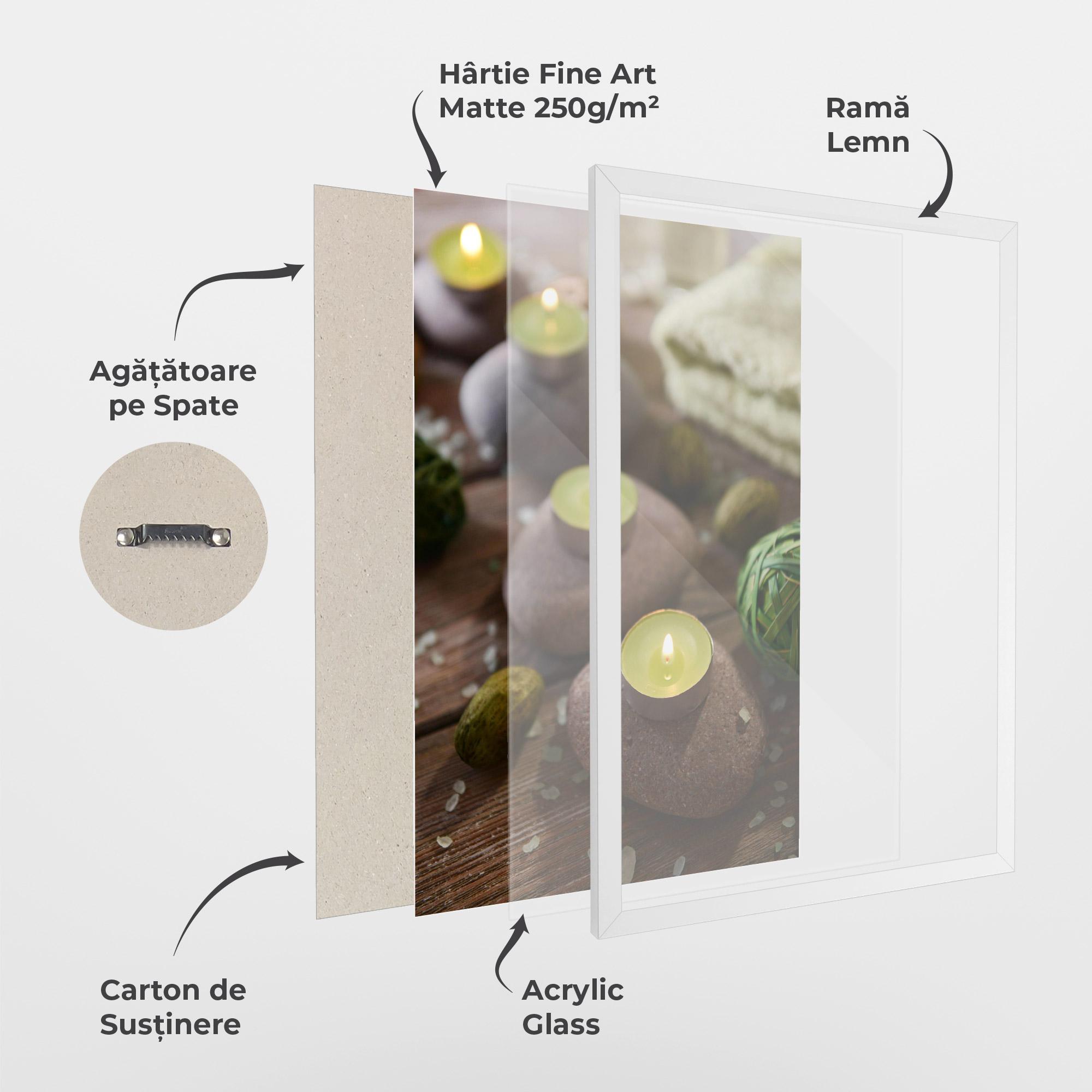 Poster Înrămat Green Candles Spa mockup 1