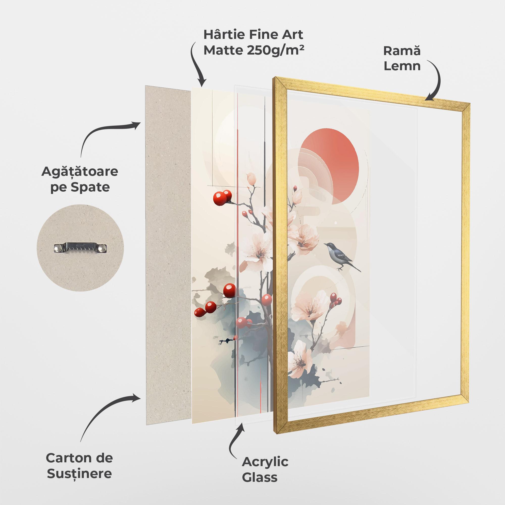 Poster Înrămat Cream Nature mockup 1