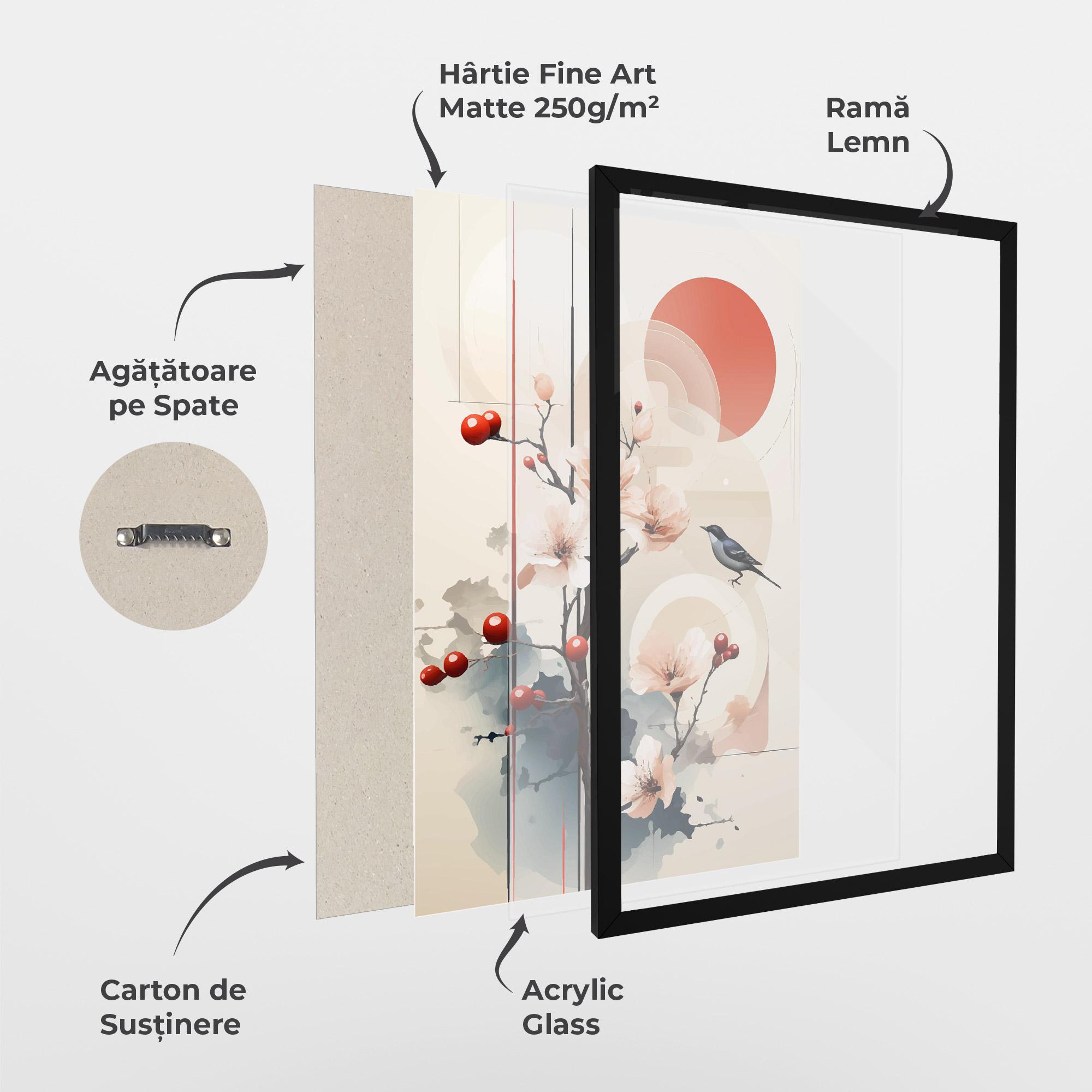 Poster Înrămat Cream Nature mockup 1