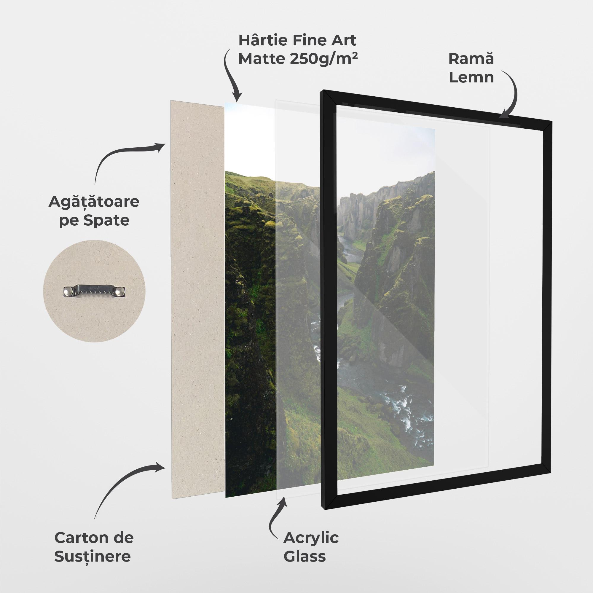 Poster Înrămat Green Beautiful View mockup 1