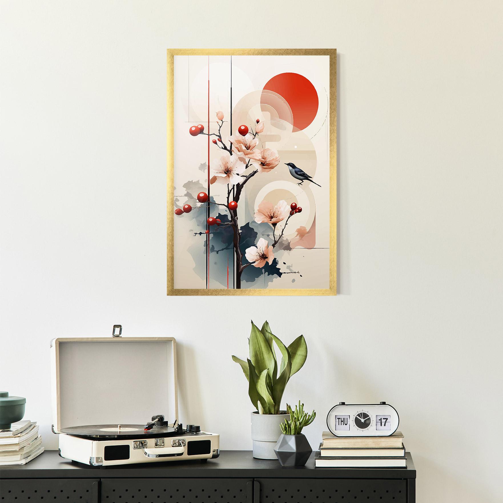 Poster Înrămat Cream Nature mockup 2