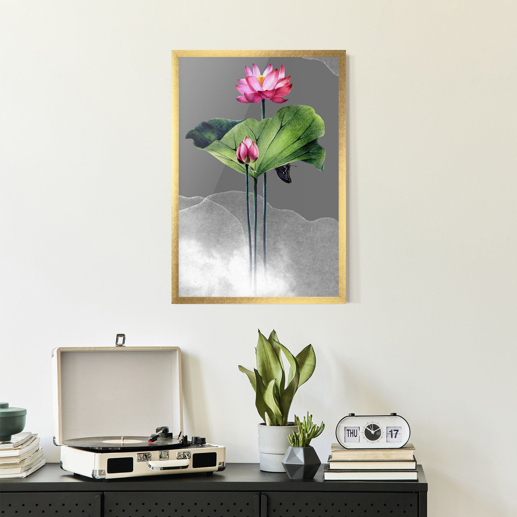 Pink Lotus Art mockup 2