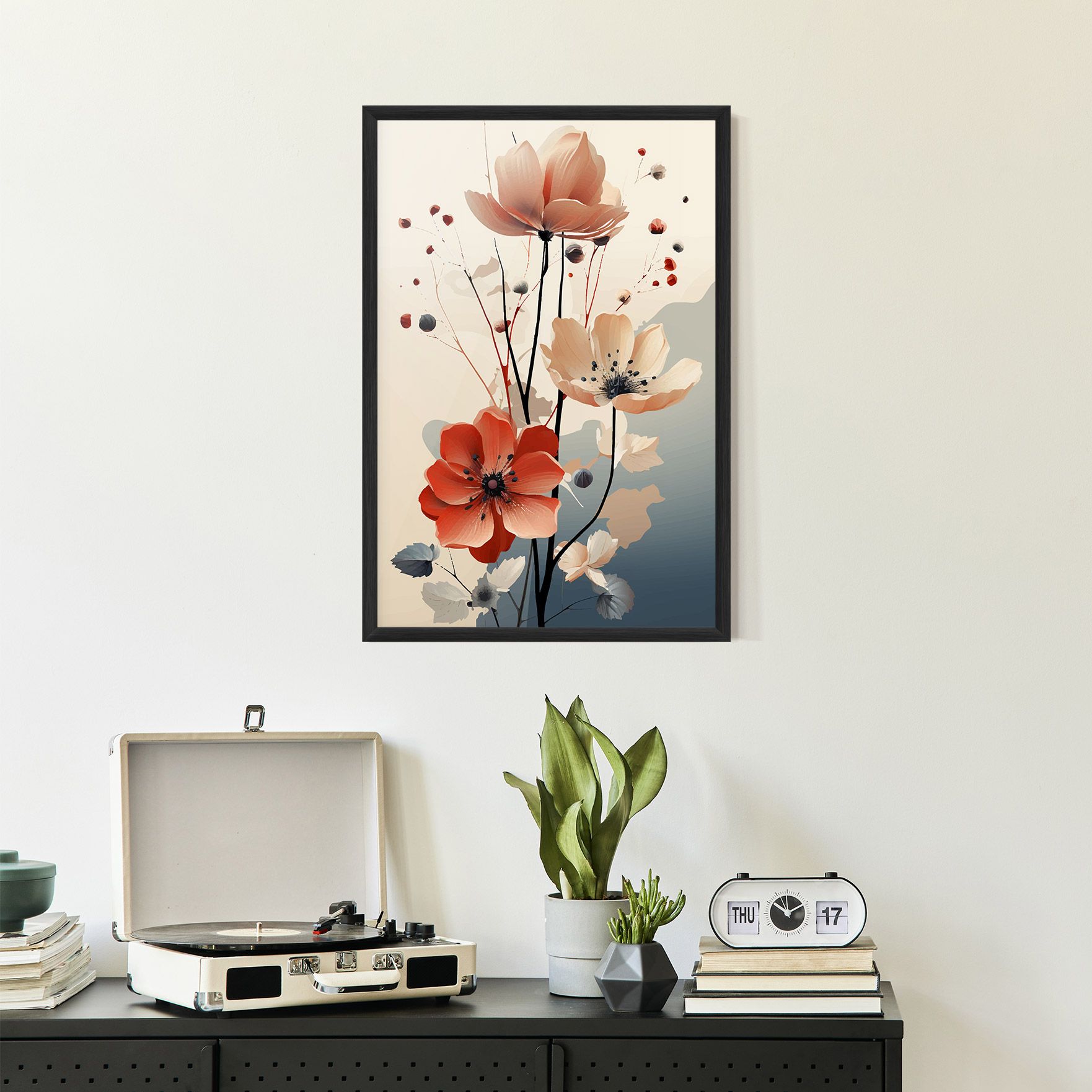 Cream Flower Nature mockup 2