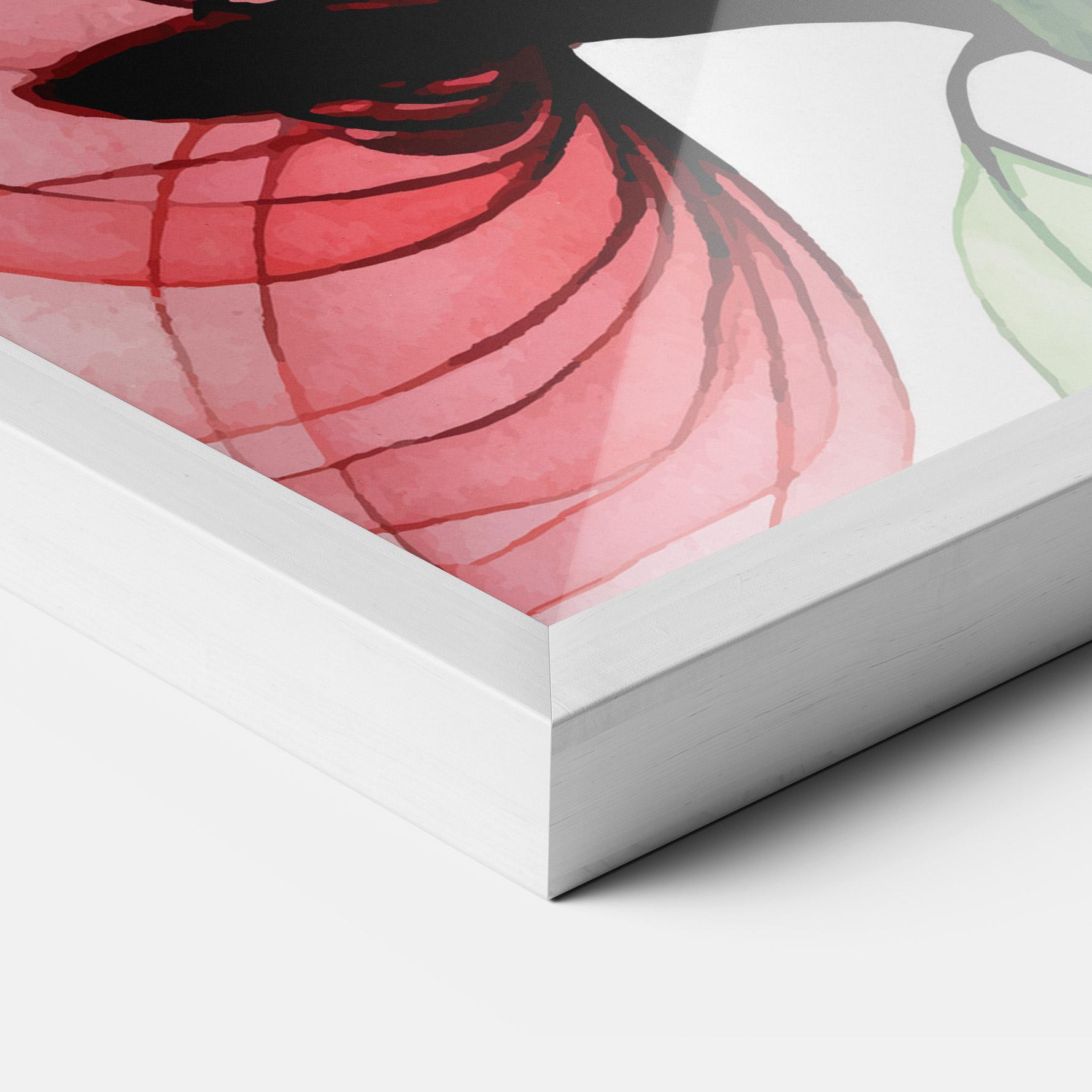 Poster Înrămat Pink Green Nature mockup 3