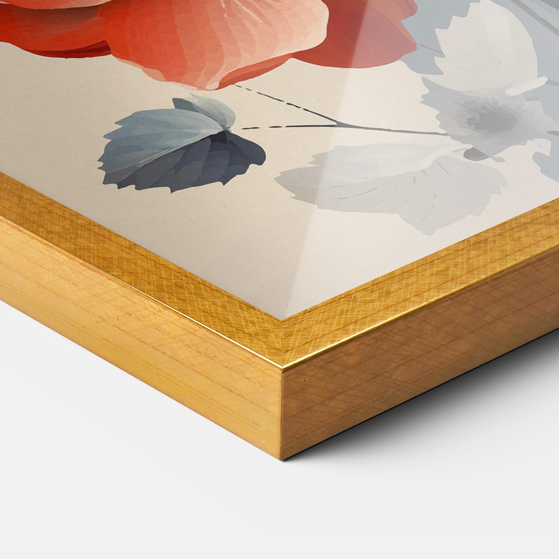 Poster Înrămat Cream Flower Nature mockup 3